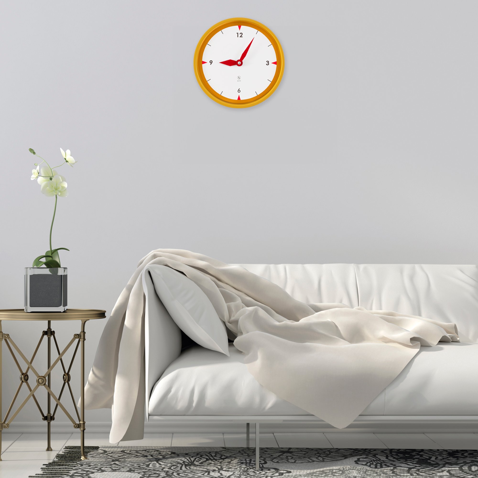 SY Time Iasos 40 CM Duvar Saati - 5986 Patentli Manyetik Kadran Sistemi, Ayarlanabilir Kollar, Fiberglas ve Alüminyum Tasarım