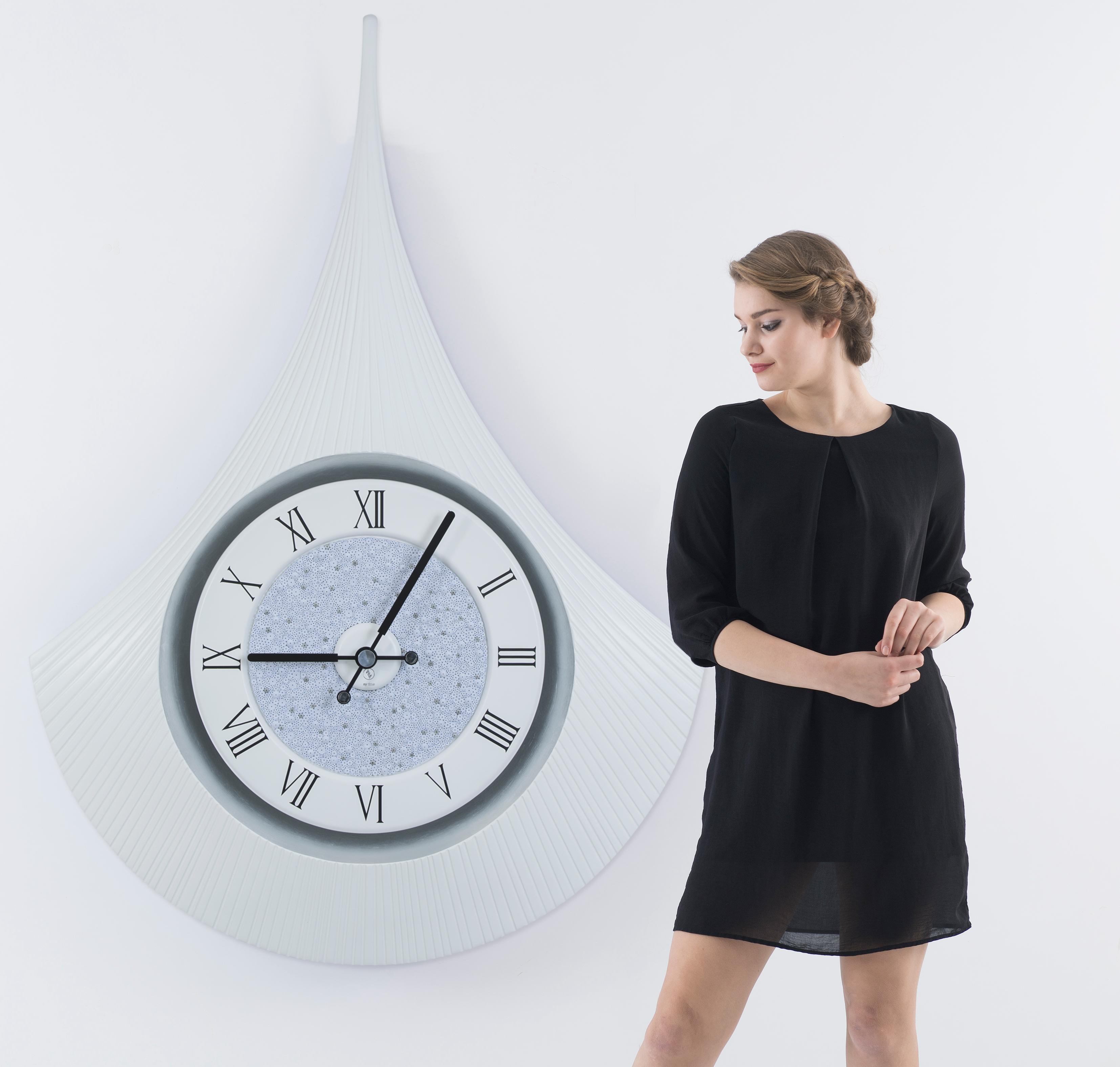 SY Time Artemis 120 CM Wall Clock Patented Magnetic Dial System, Adjustable Hands, Fiberglass and Aluminum Design