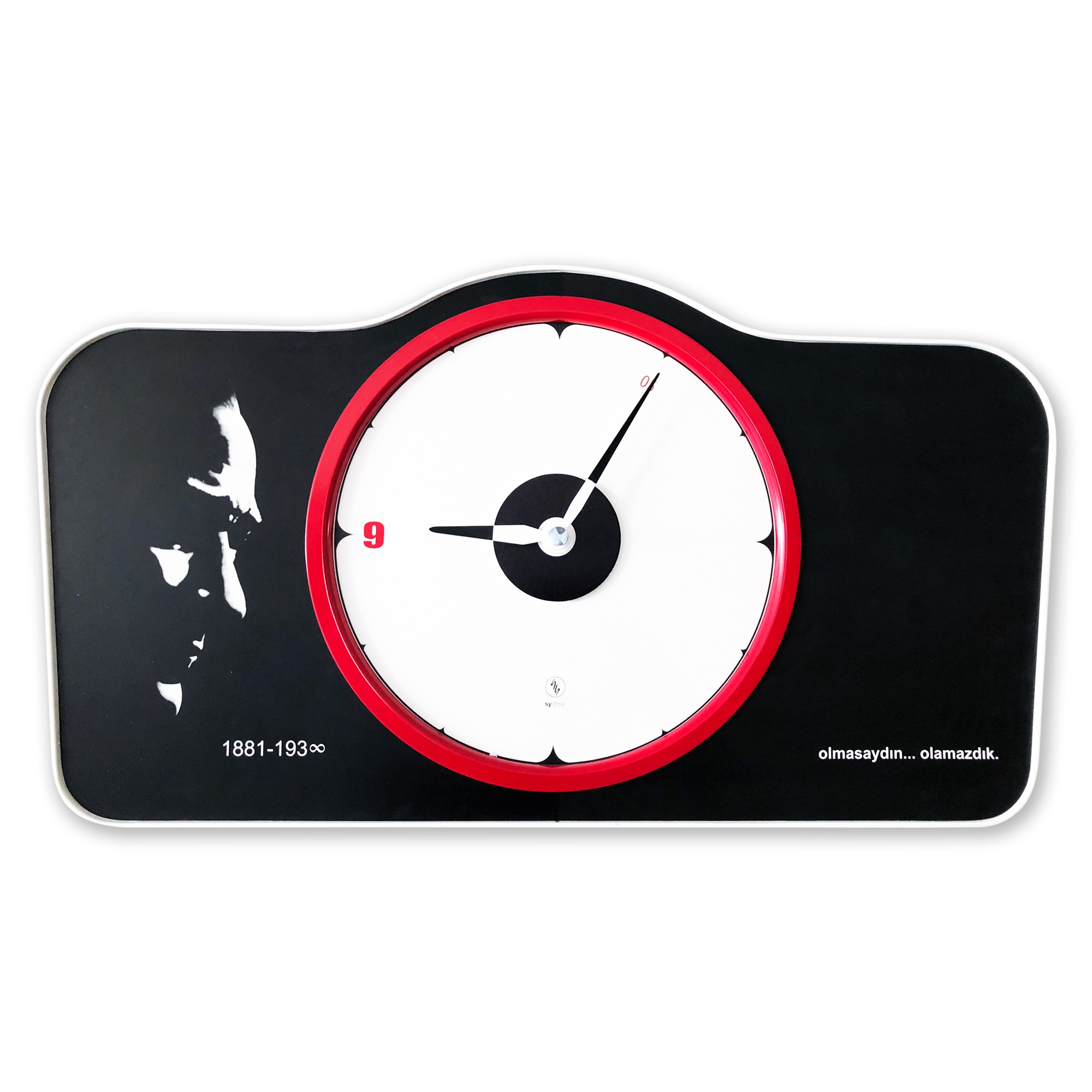 Gallipoli Wall Clock 160 CM Patented Magnetic Dial System, Adjustable Hands, Fiberglass and Aluminum Design