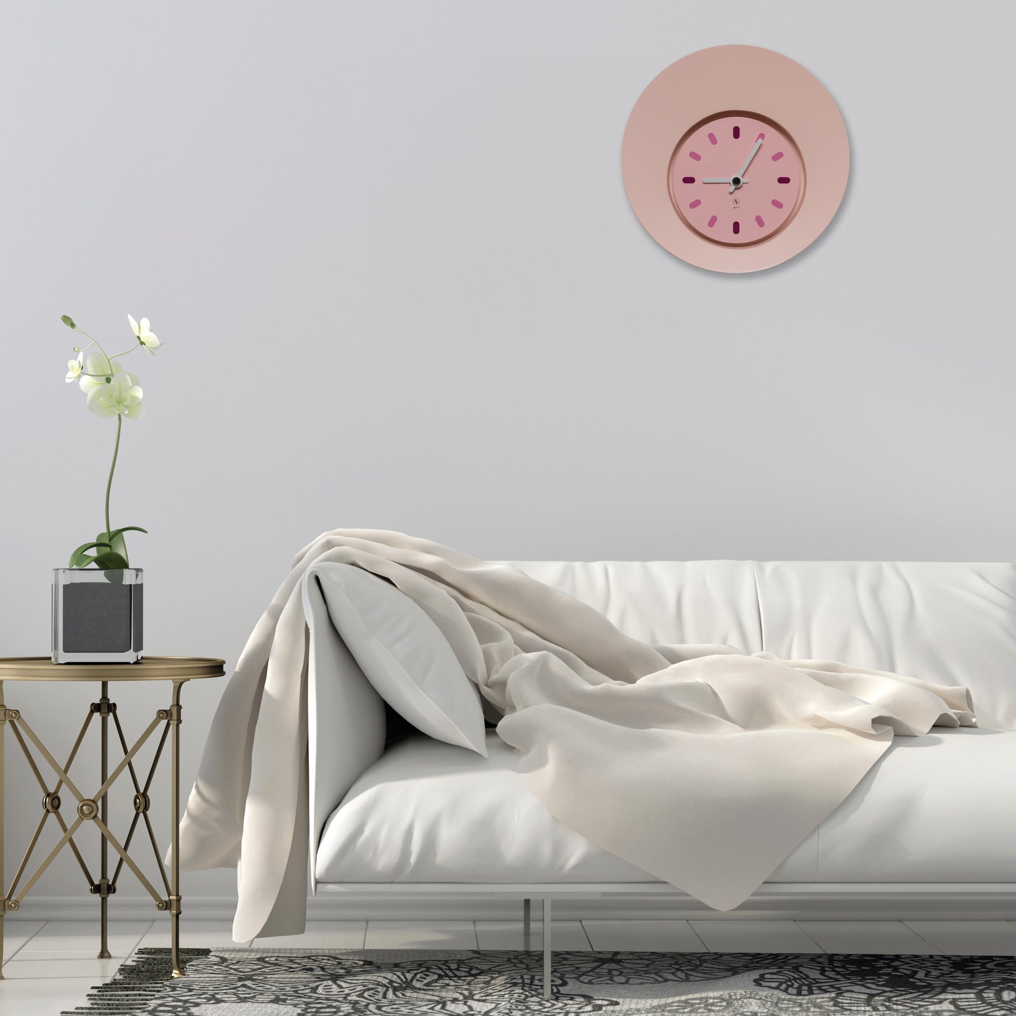 SY Time Troya 50 CM Wall Clock - 9458 Patented Magnetic Dial System, Adjustable Hands, Fiberglass and Aluminum Design