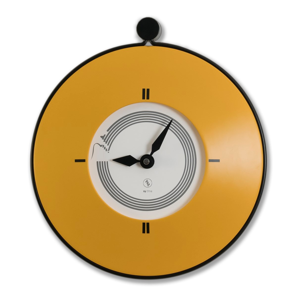 Sy Time Adalya 40 CM Wall Clock - 8987 Patented Magnetic Dial System, Adjustable Hands, Fiberglass and Aluminum Design