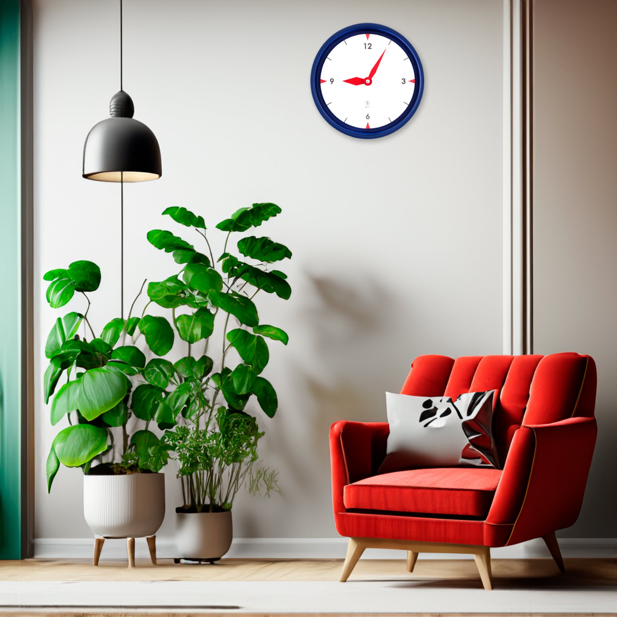 SY Time Iasos 40 CM Wall Clock - 5993 Patented Magnetic Dial System, Adjustable Hands, Fiberglass and Aluminum Design