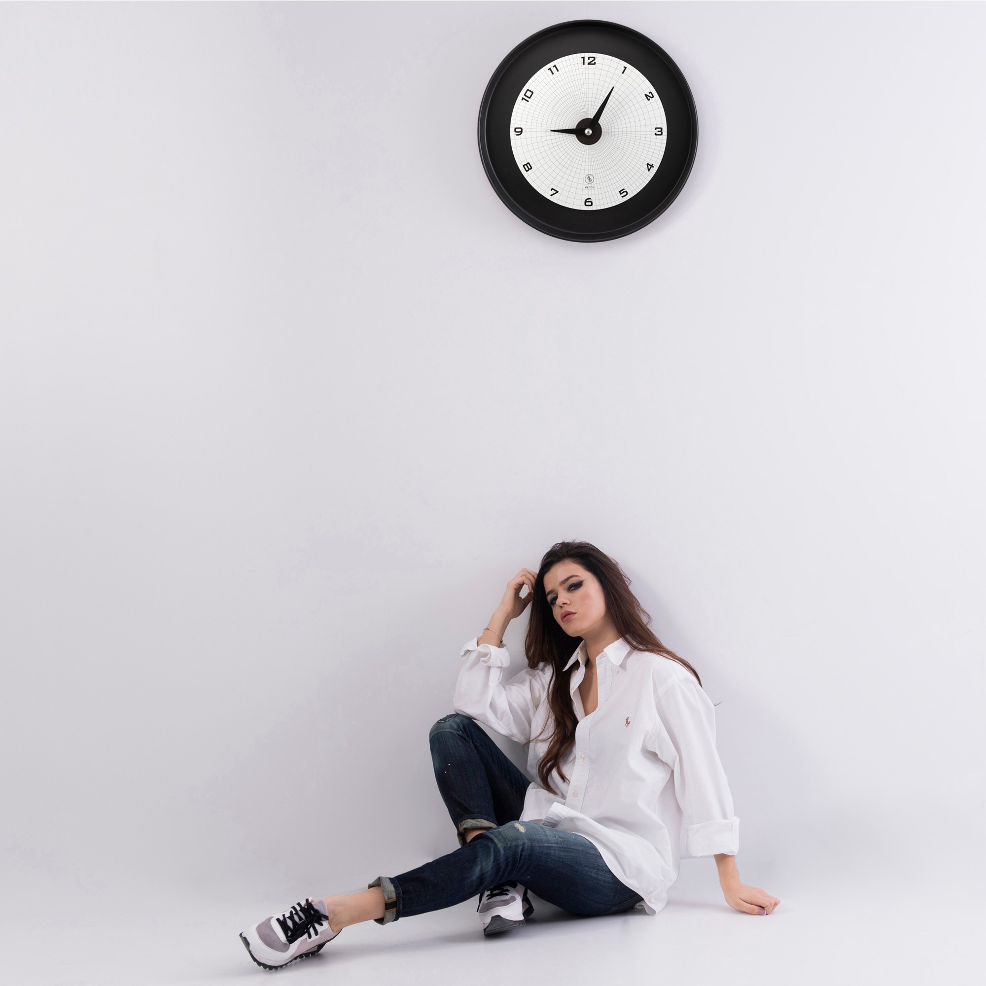SY Time Adrasan 50 CM Duvar Saati - 7324 Patentli Manyetik Kadran Sistemi, Ayarlanabilir Kollar, Fiberglas ve Alüminyum Tasarım