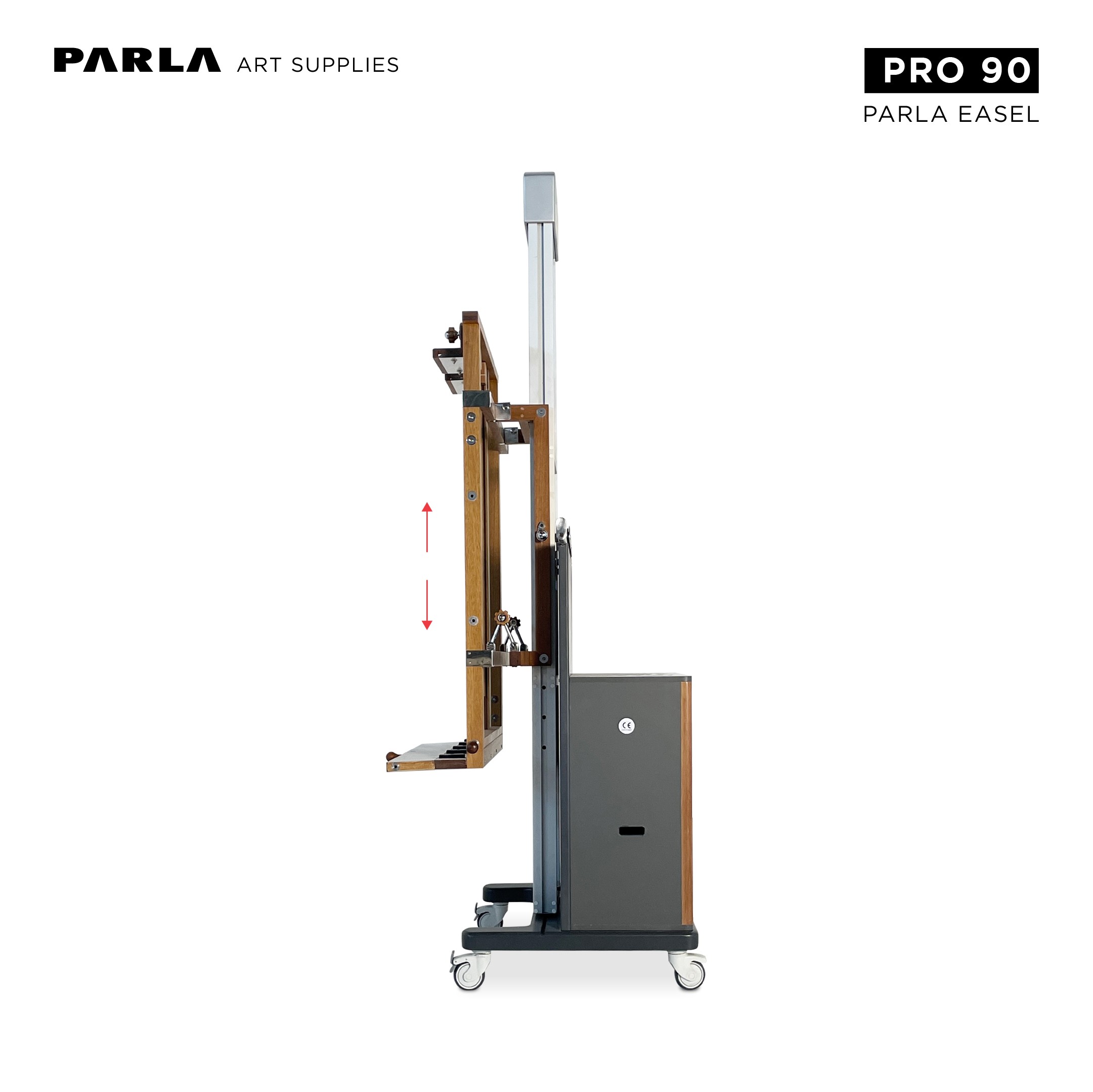 Pro Series Easel 90: Professional Iroko Wooden Portable Special Design Easel Stand for Artists and Museums