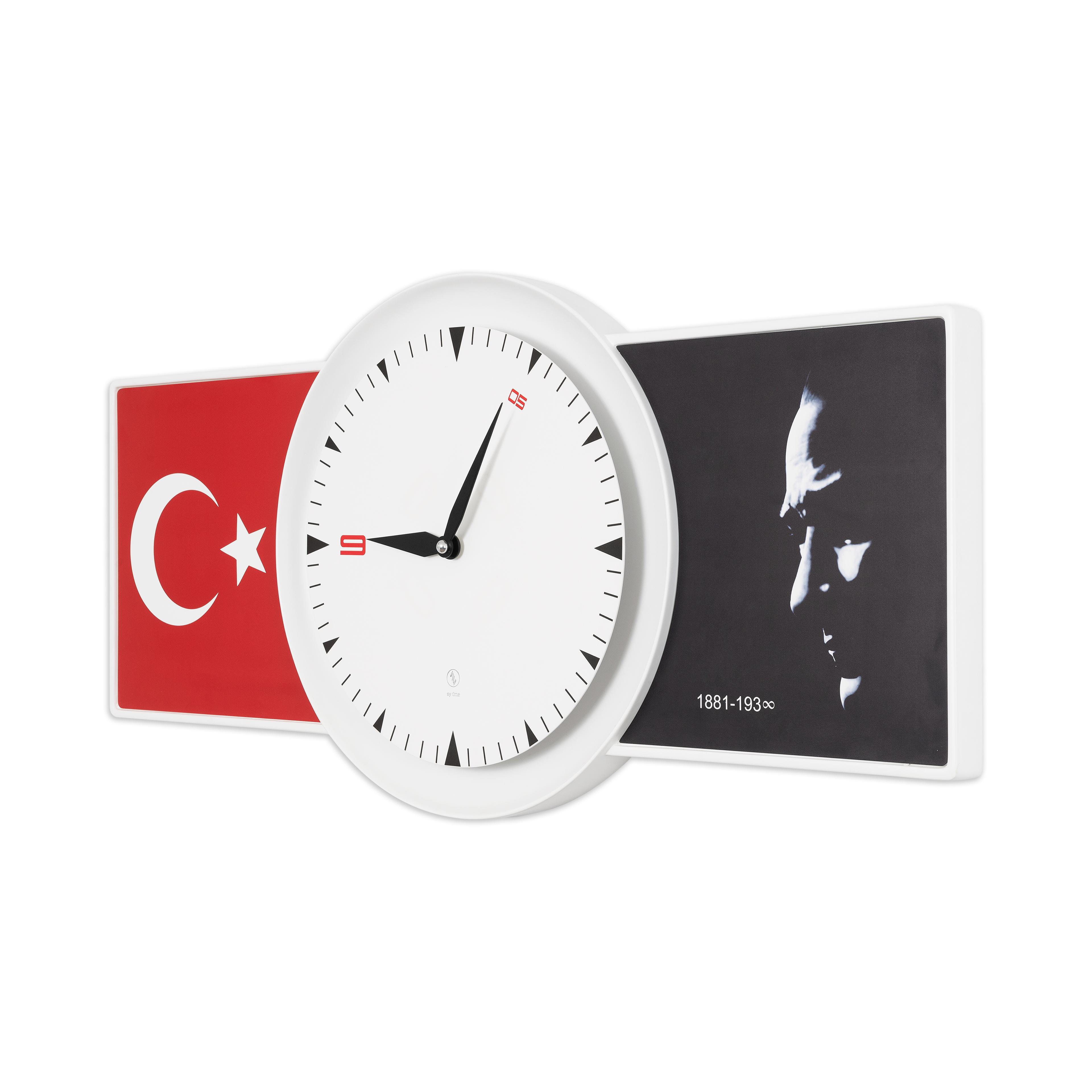 Republic Wall Clock 130 CM Patented Magnetic Dial System, Adjustable Hands, Fiberglass and Aluminum Design