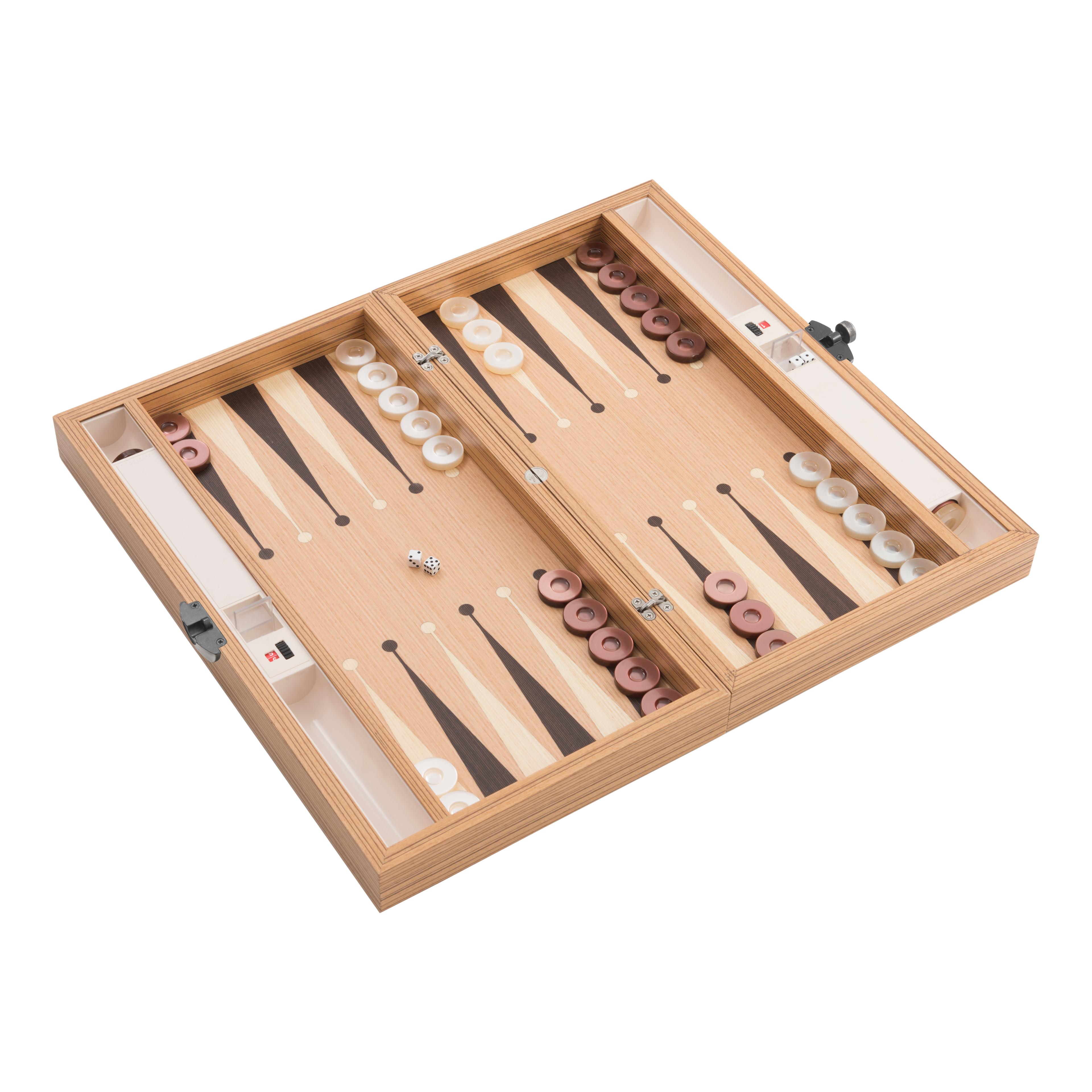 Era Backgammon 35 Handmade Backgammon Set - Personalized Premium with Ultramarine Leather, Custom Name and Logo, High Quality Wooden Board