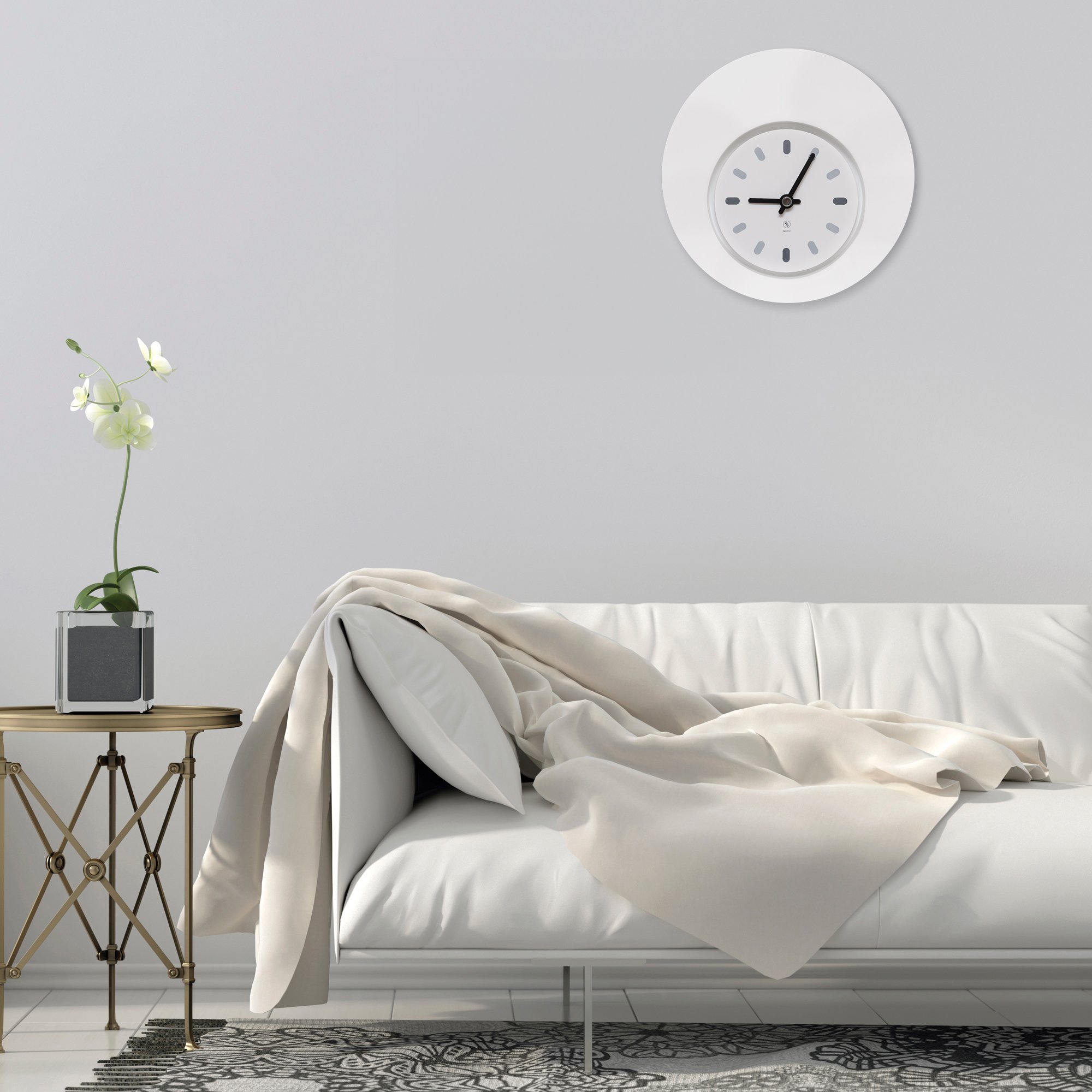 SY Time Troya 50 CM Duvar Saati - 9502 Patentli Manyetik Kadran Sistemi, Ayarlanabilir Kollar, Fiberglas ve Alüminyum Tasarım