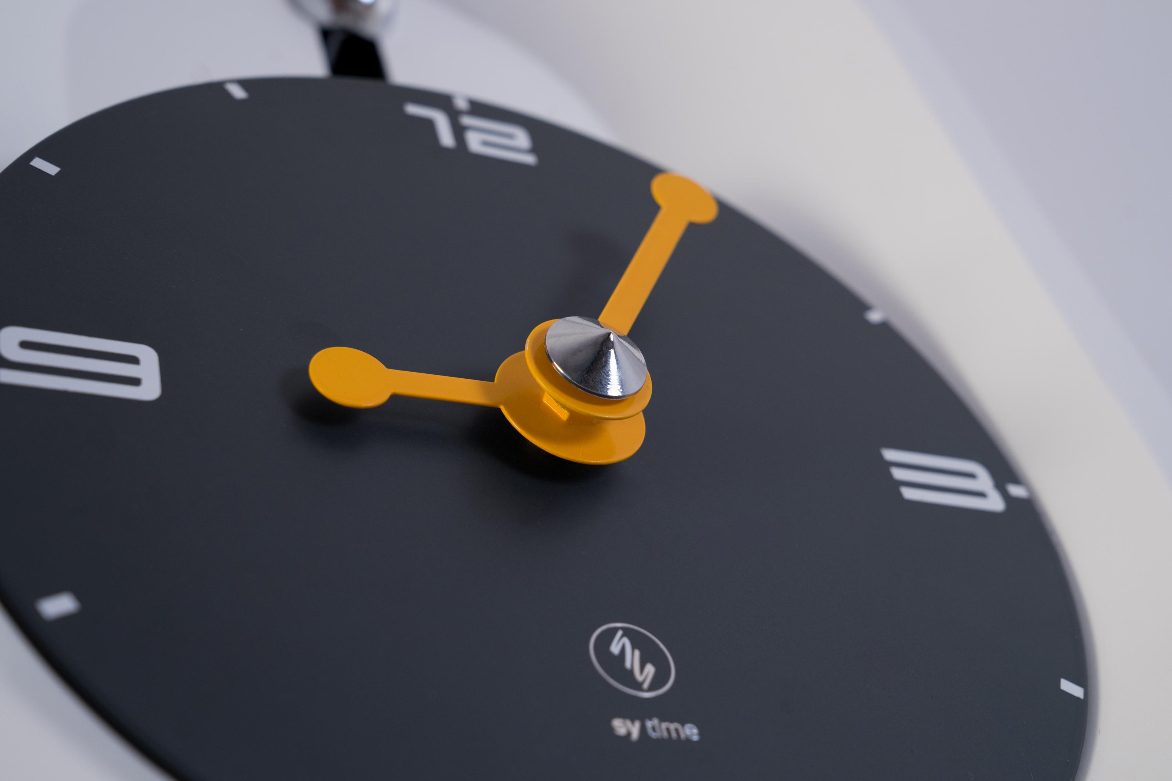 SY Time Aspendos 60 CM Wall Clock Patented Magnetic Dial System, Adjustable Arms, Fiberglass and Aluminum Design