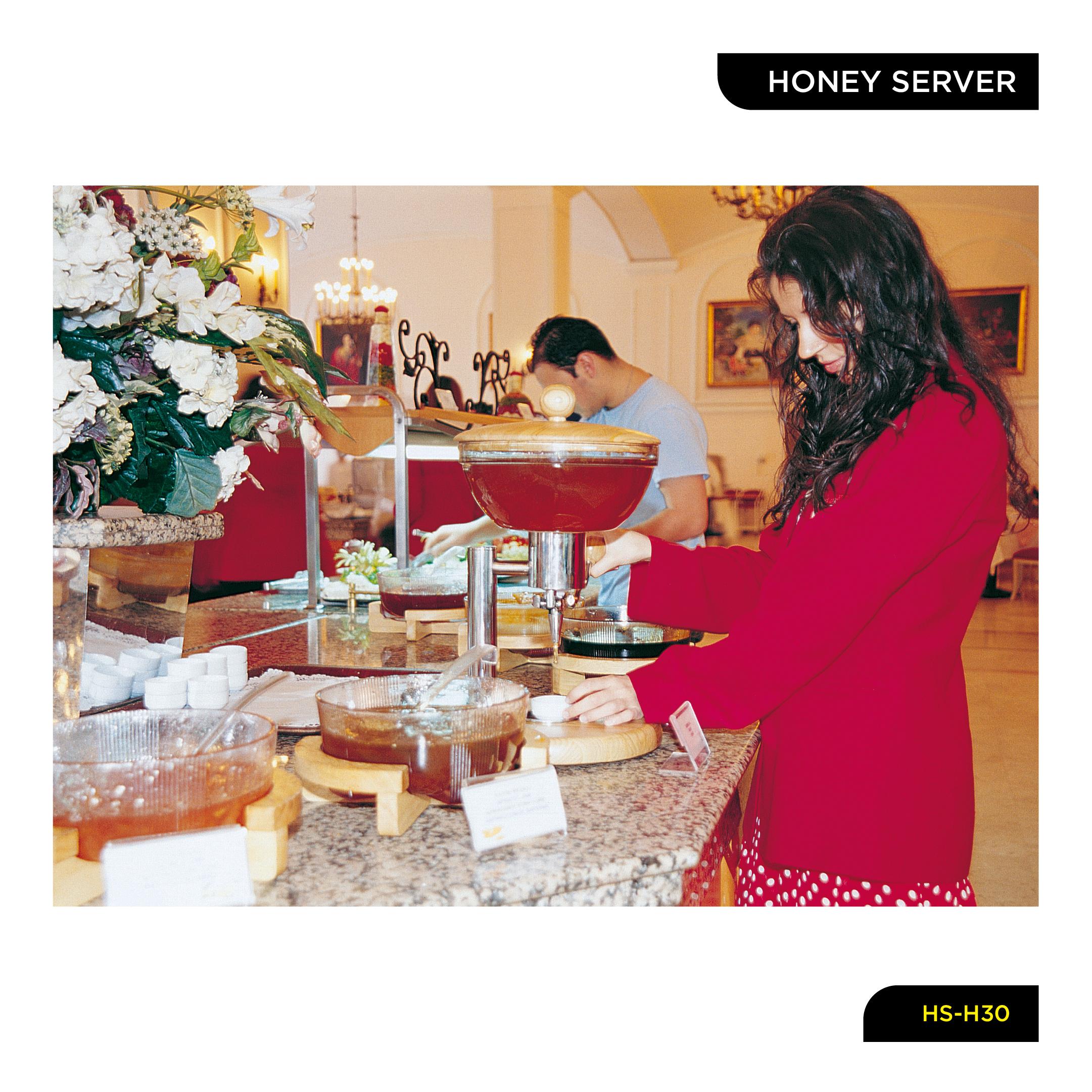 Honey Jar - Special Design Honey Server for Home, Hotel and Restaurant, Dispenses 10g Honey, Stylish, Durable - Balmatik