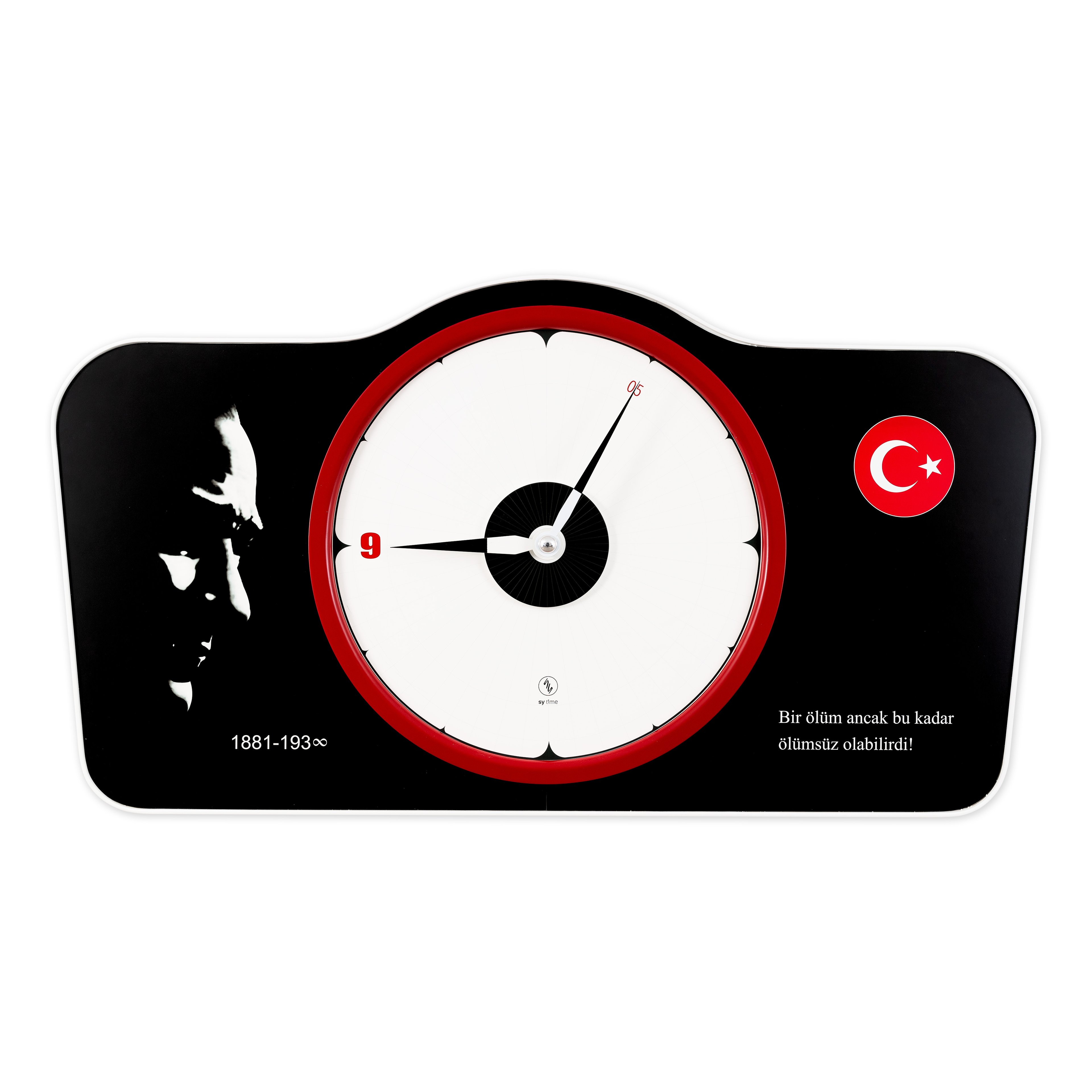 Gallipoli Wall Clock 160 CM Patented Magnetic Dial System, Adjustable Hands, Fiberglass and Aluminum Design