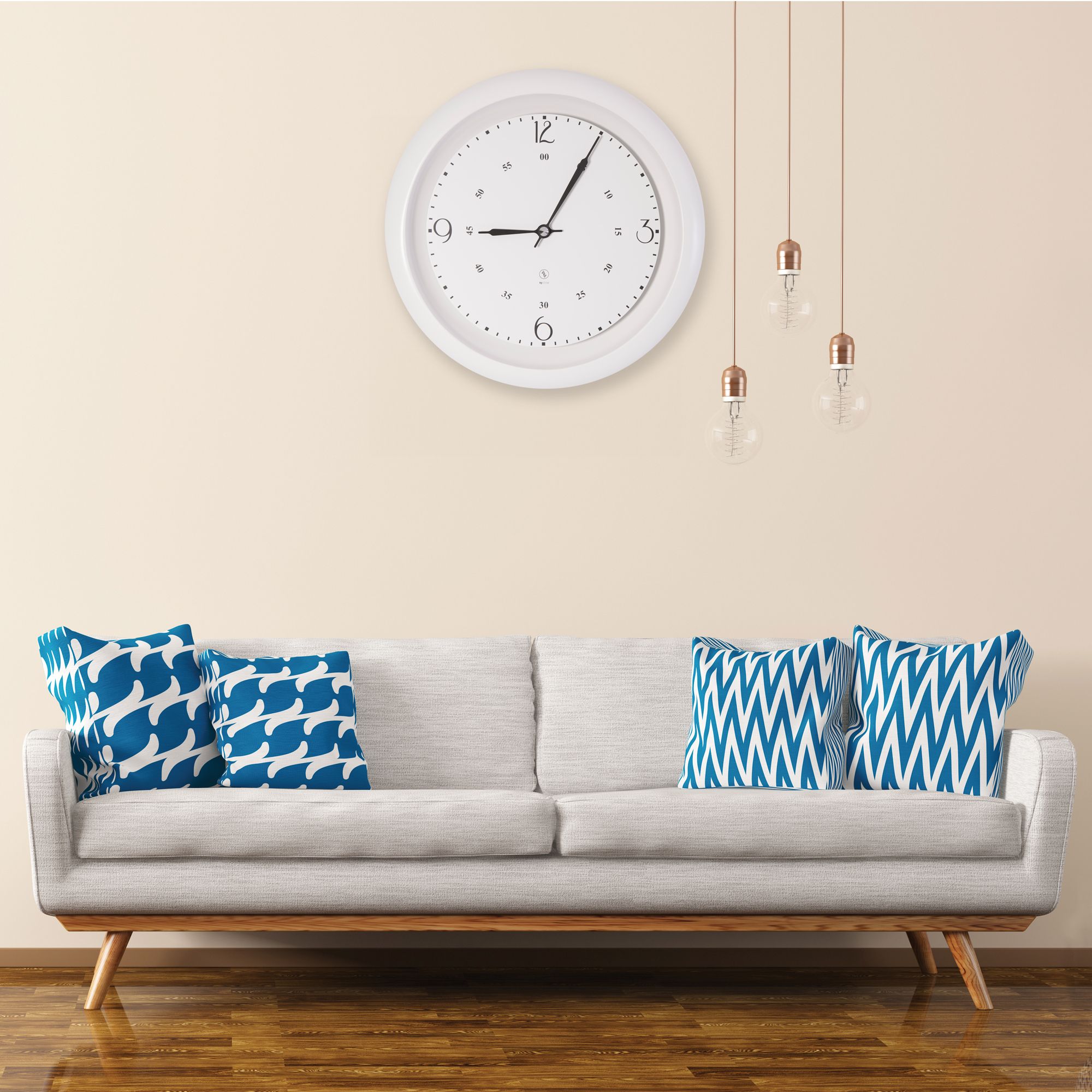 SY Time İbora 70 CM Duvar Saati - 6983 Patentli Manyetik Kadran Sistemi, Ayarlanabilir Kollar, Fiberglas ve Alüminyum Tasarım