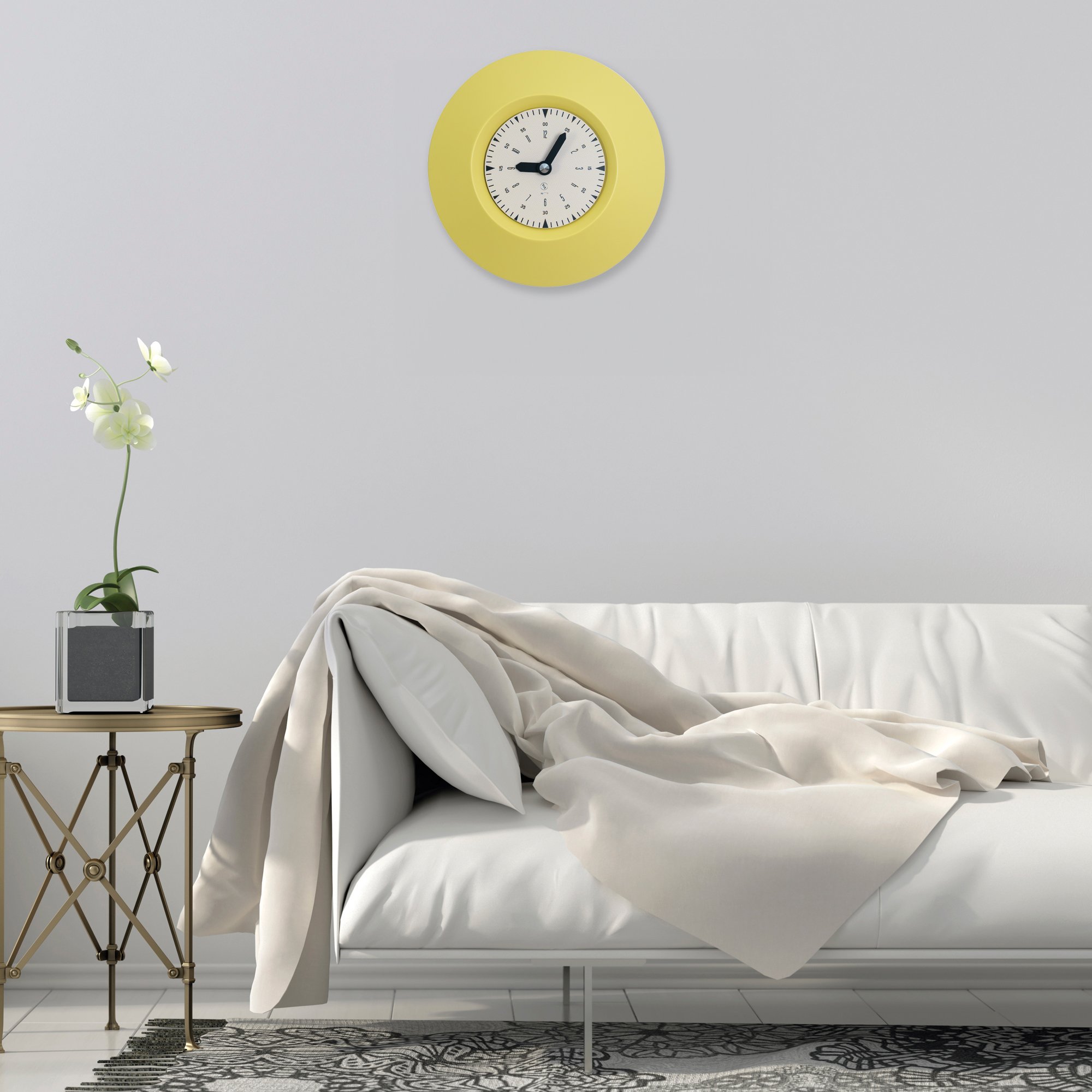 SY Time Assos 70 CM Duvar Saati - 9045 Patentli Manyetik Kadran Sistemi, Ayarlanabilir Kollar, Fiberglas ve Alüminyum Tasarım