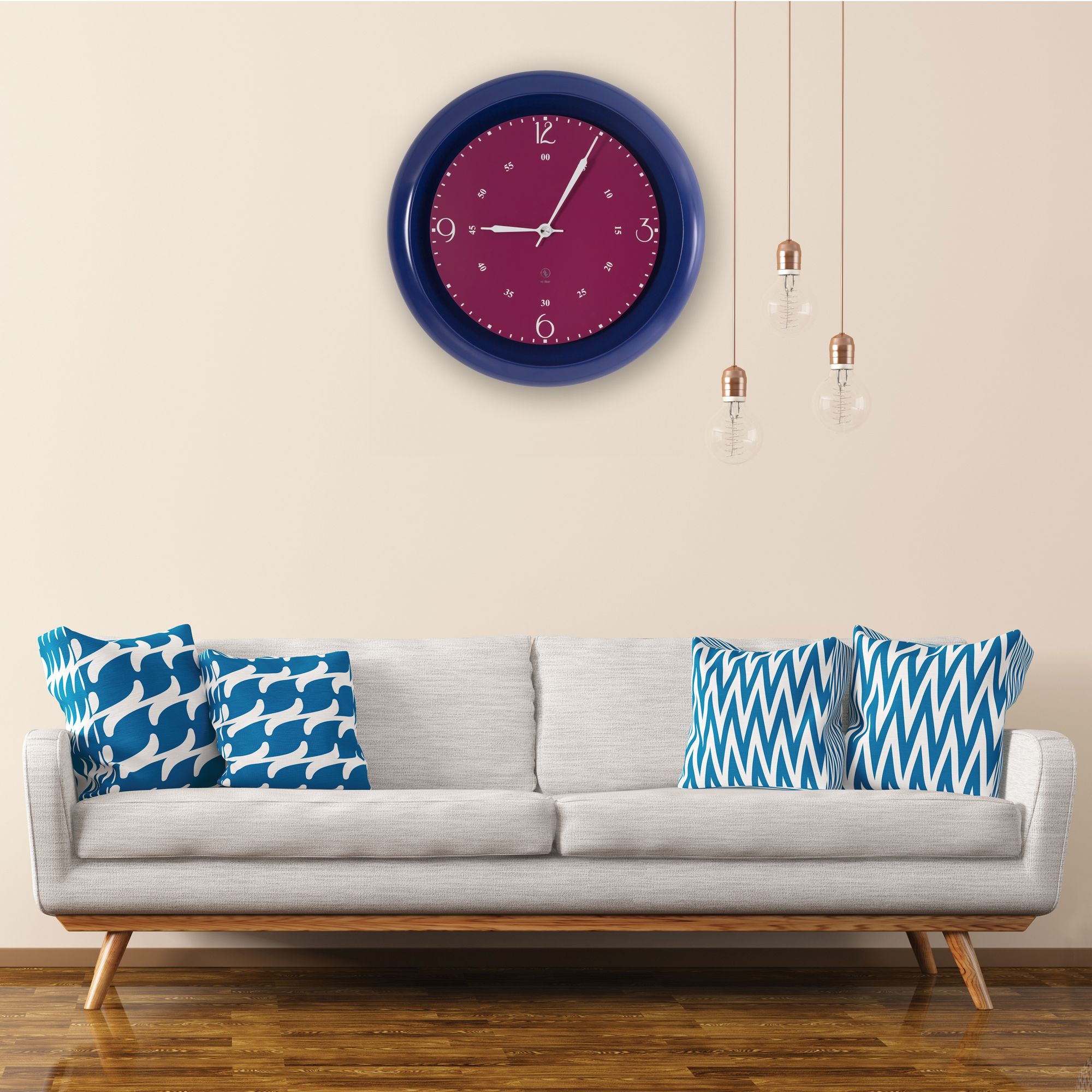 SY Time İbora 70 CM Duvar Saati - 7003 Patentli Manyetik Kadran Sistemi, Ayarlanabilir Kollar, Fiberglas ve Alüminyum Tasarım