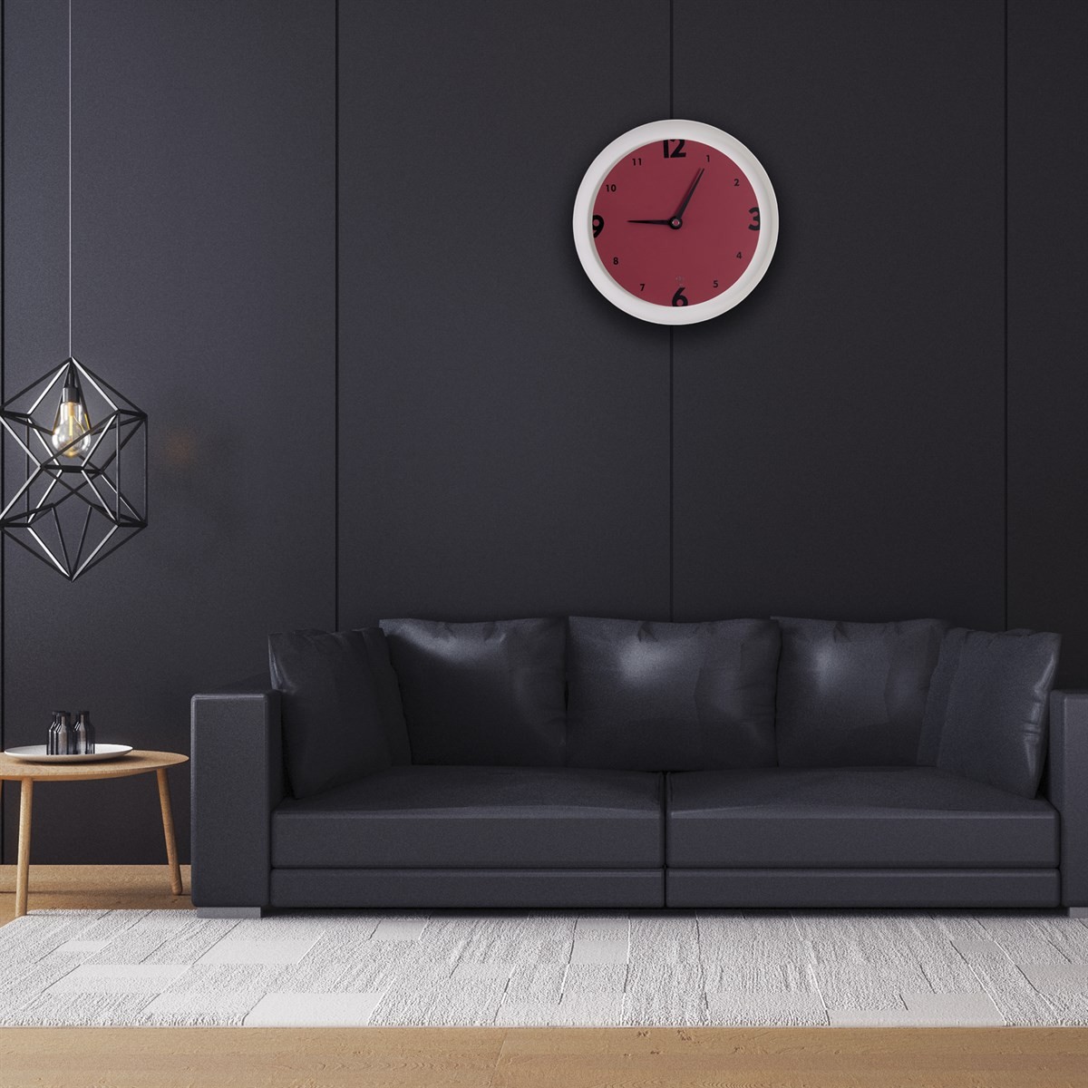 SY Time Myra 60 CM Duvar Saati - 9427 Patentli Manyetik Kadran Sistemi, Ayarlanabilir Kollar, Fiberglas ve Alüminyum Tasarım