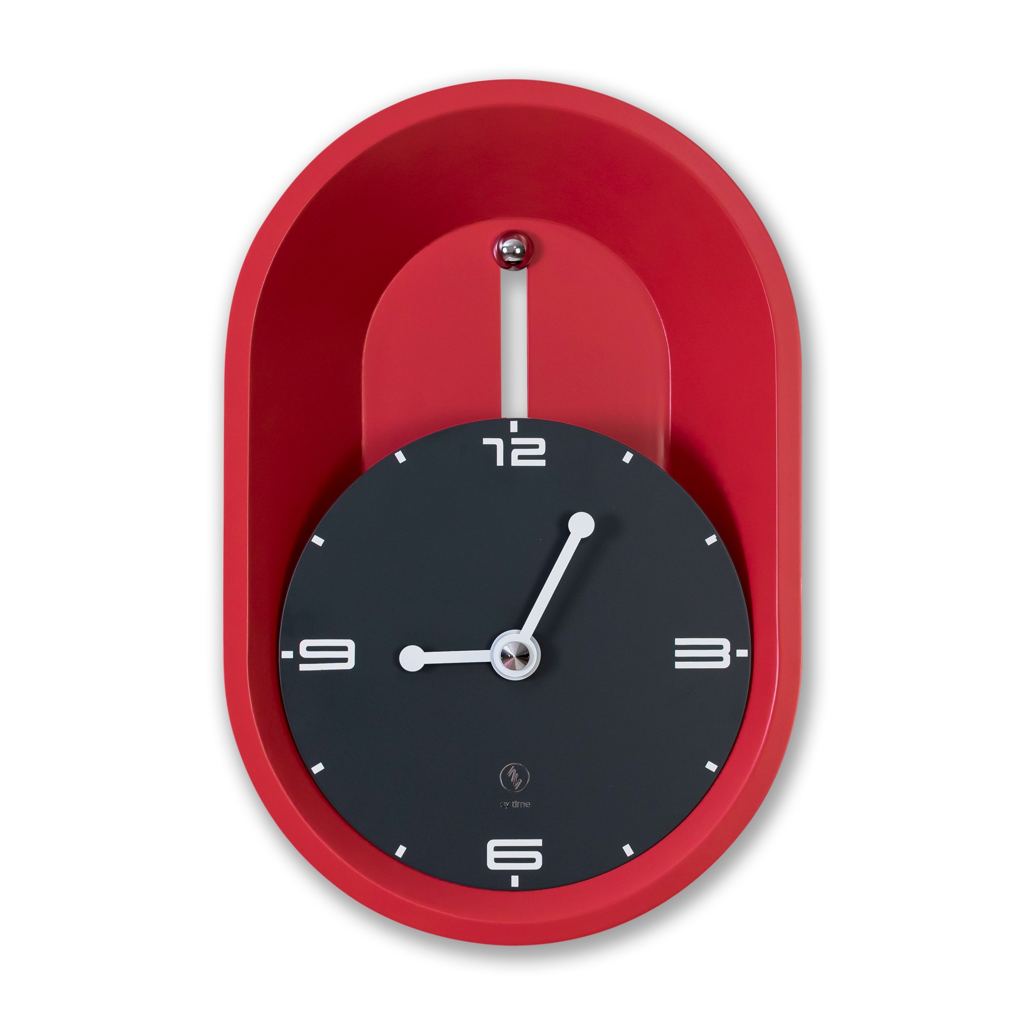 SY Time Aspendos 40 CM Wall Clock - 9243 Patented Magnetic Dial System, Adjustable Arms, Fiberglass and Aluminum Design