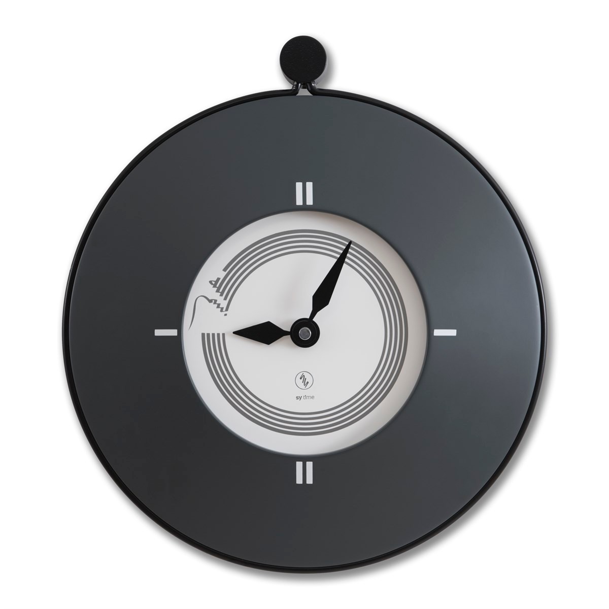 Sy Time Adalya 40 CM Wall Clock - 9212 Patented Magnetic Dial System, Adjustable Hands, Fiberglass and Aluminum Design