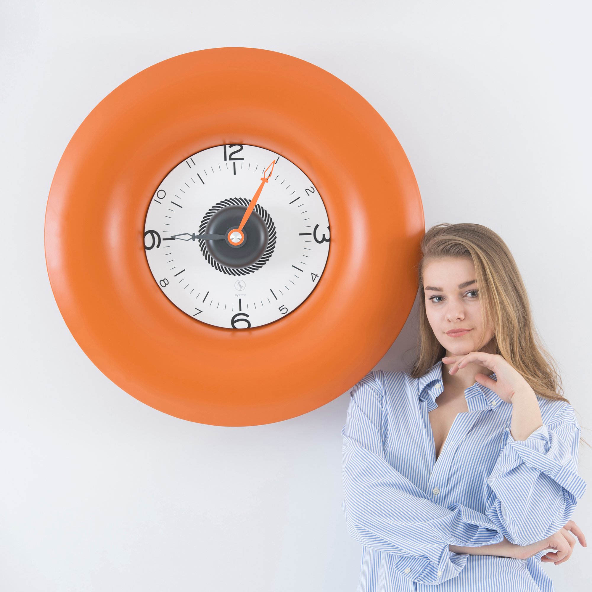 SY Time Datça 70 CM Duvar Saati - 6600 Patentli Manyetik Kadran Sistemi, Ayarlanabilir Kollar, Fiberglas ve Alüminyum Tasarım
