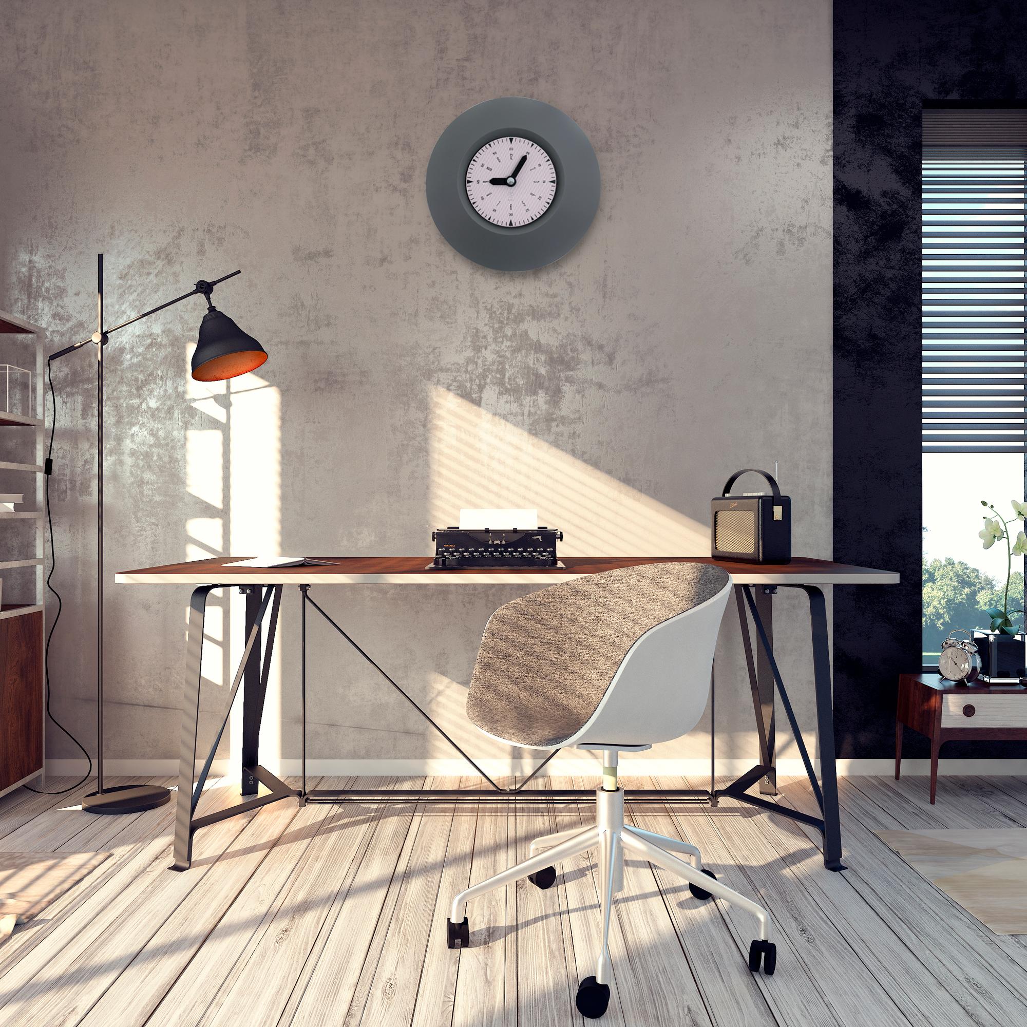 SY Time Assos 50 CM Duvar Saati - 9793 Patentli Manyetik Kadran Sistemi, Ayarlanabilir Kollar, Fiberglas ve Alüminyum Tasarım