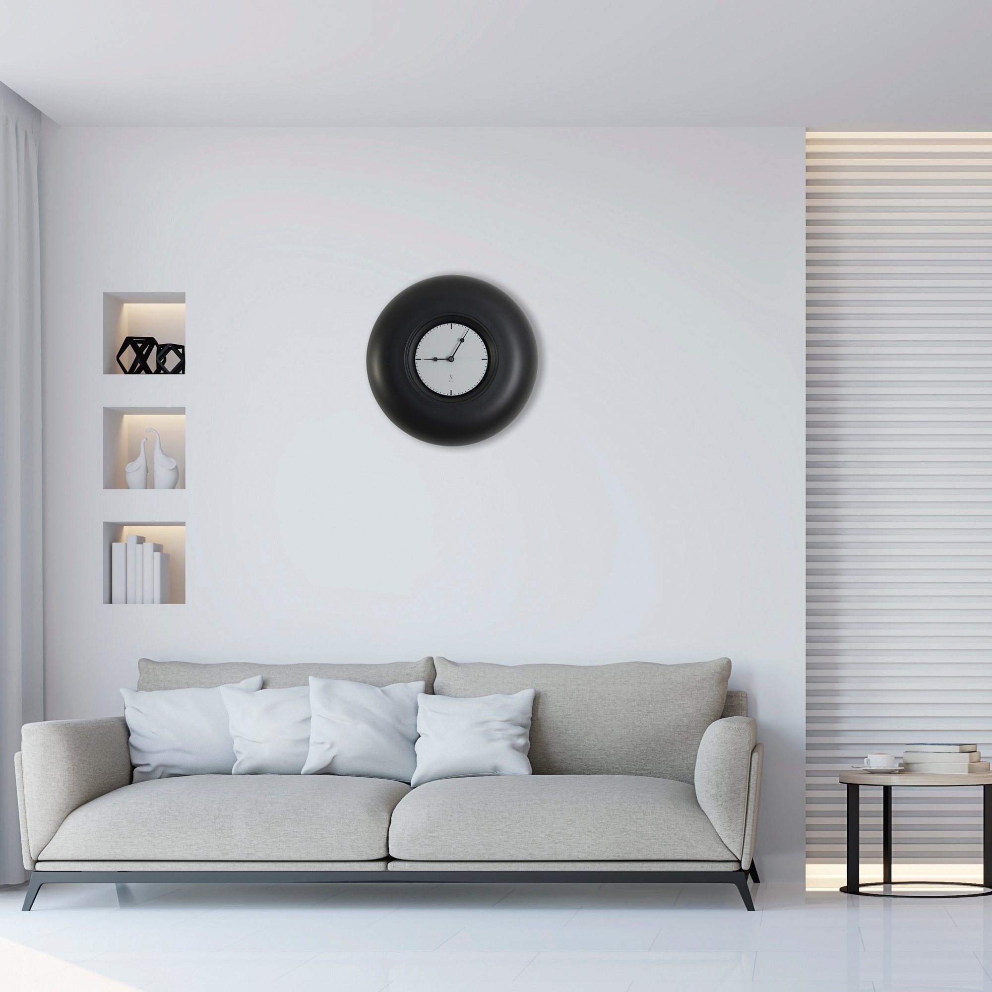 SY Time Cappadocia 60 CM Wall Clock Patented Magnetic Dial System, Adjustable Hands, Fiberglass and Aluminum Design