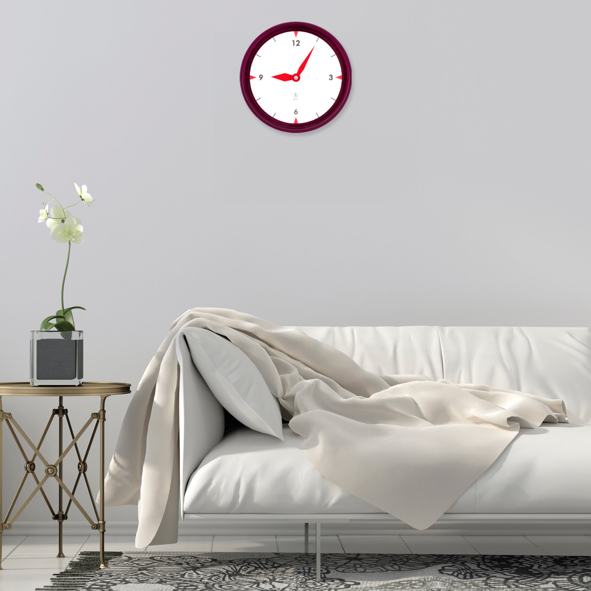 SY Time Iasos 40 CM Wall Clock - 5979 Patented Magnetic Dial System, Adjustable Hands, Fiberglass and Aluminum Design