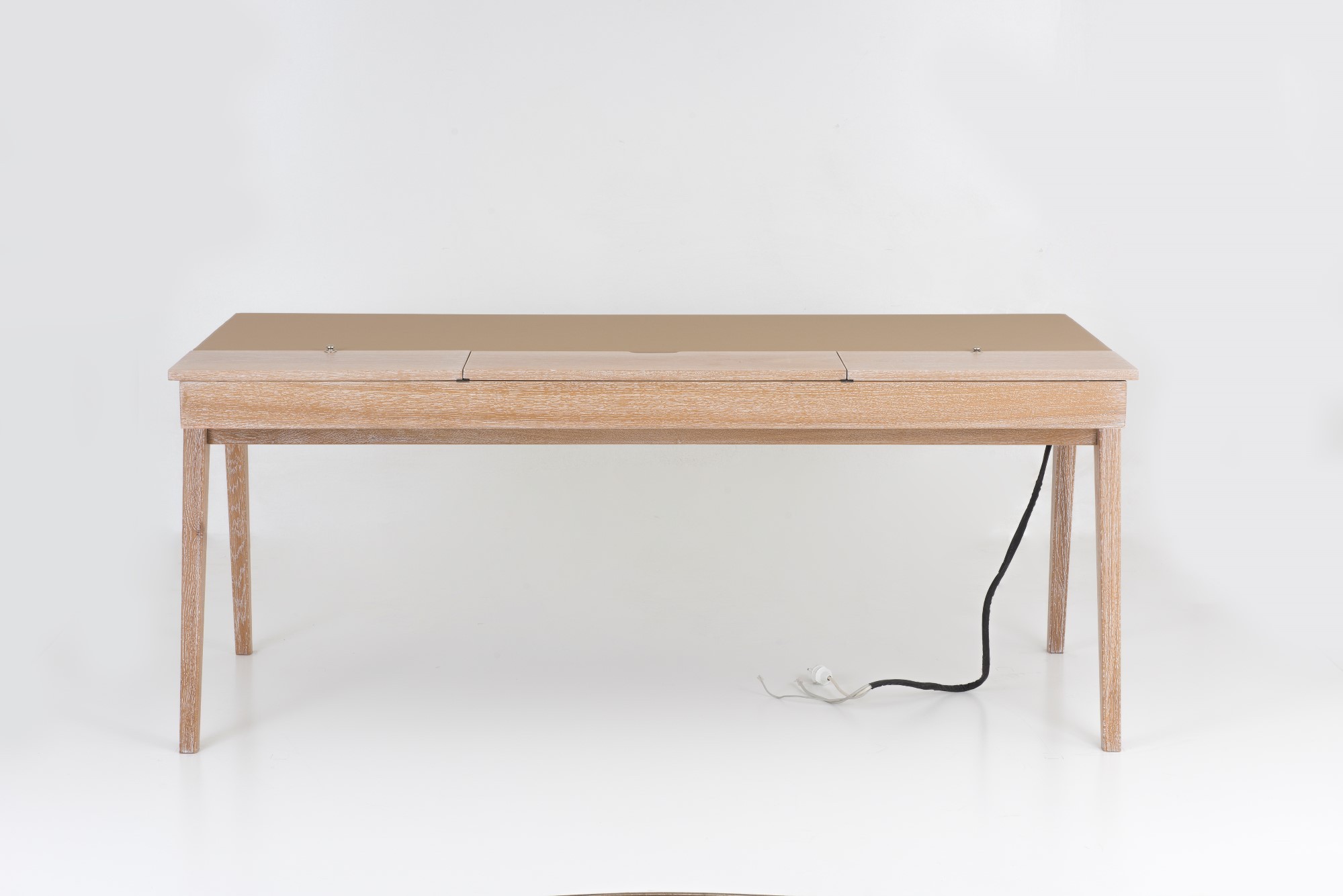 Picta : Study Desk 180 CM - Modern Solid Oak and Walnut Desk for Office, Study Room or Home Use