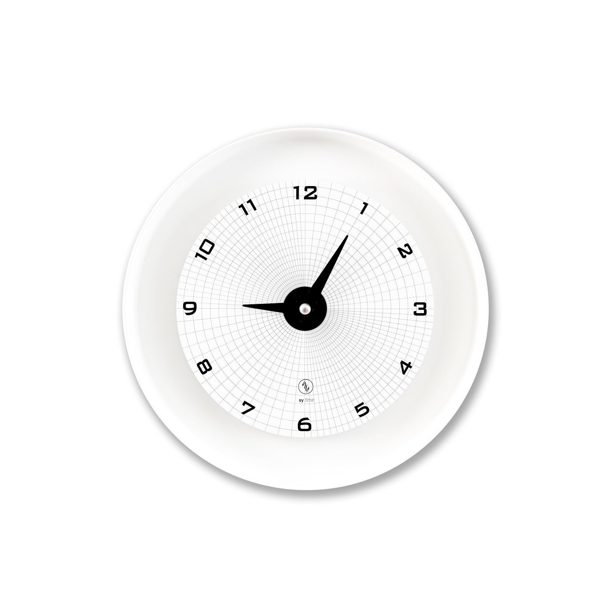 SY Time Adrasan 50 CM Wall Clock - 9311 Patented Magnetic Dial System, Adjustable Hands, Fiberglass and Aluminum Design