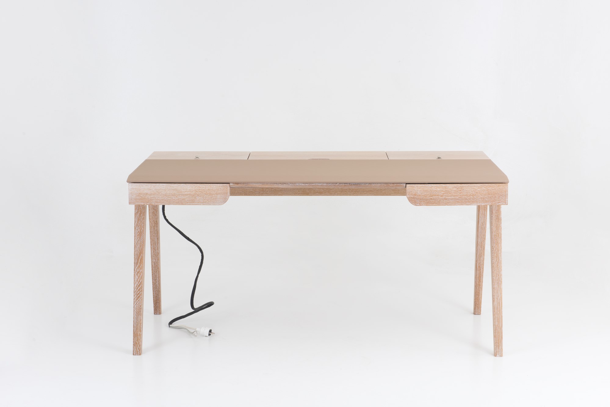 Picta : Study Desk 150 CM - Modern Solid Oak and Walnut Table for Office, Study Room or Home Use