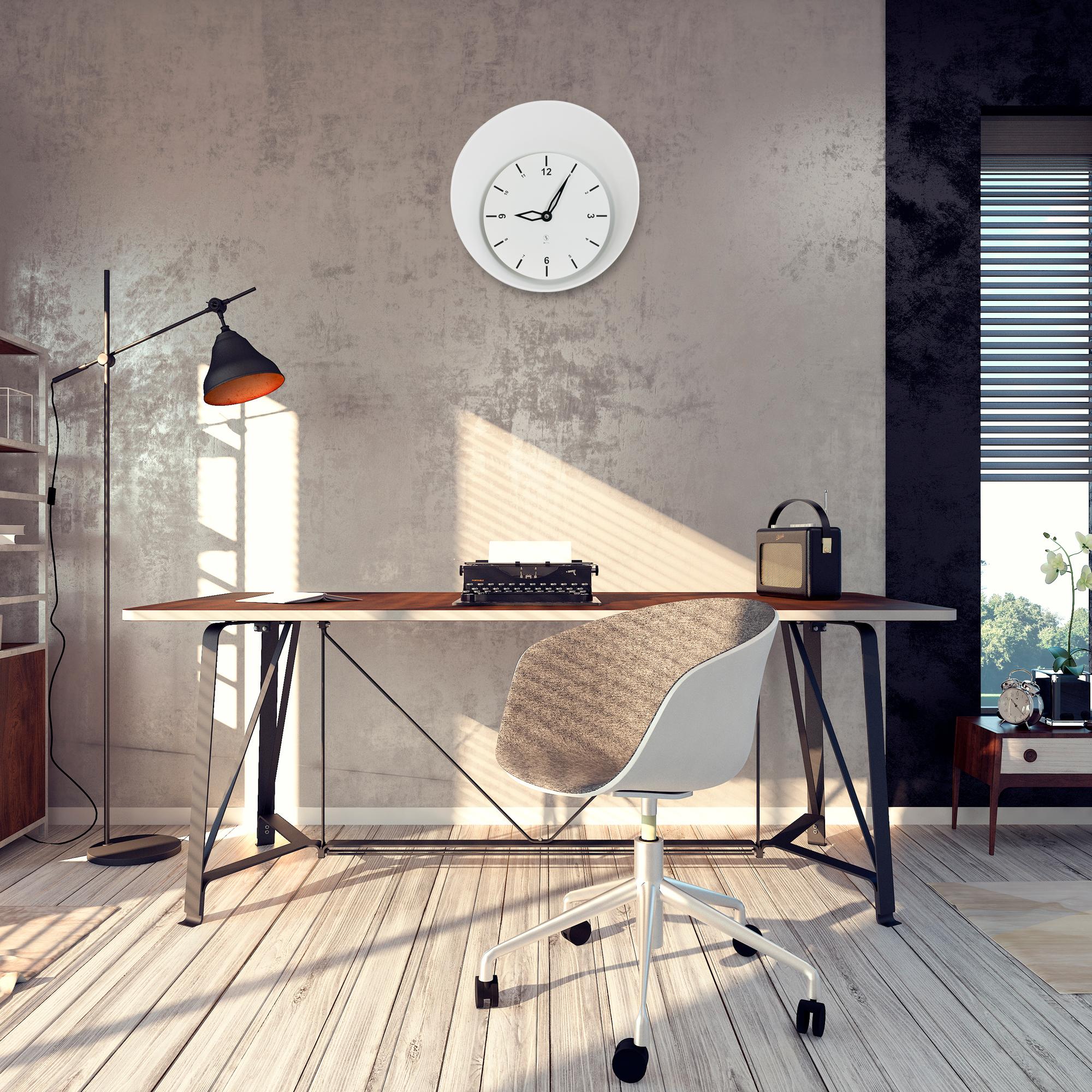 SY Time Termessos 50 CM Duvar Saati - 9564 Patentli Manyetik Kadran Sistemi, Ayarlanabilir Kollar, Fiberglas ve Alüminyum Tasarım