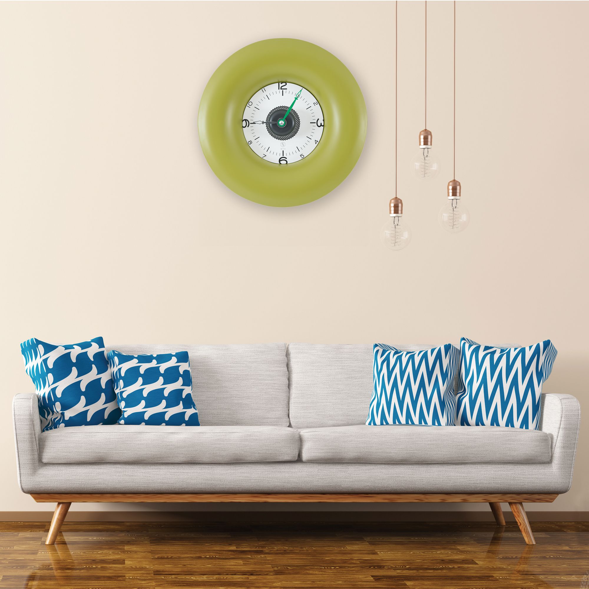 SY Time Datça 70 CM Duvar Saati - 6587 Patentli Manyetik Kadran Sistemi, Ayarlanabilir Kollar, Fiberglas ve Alüminyum Tasarım