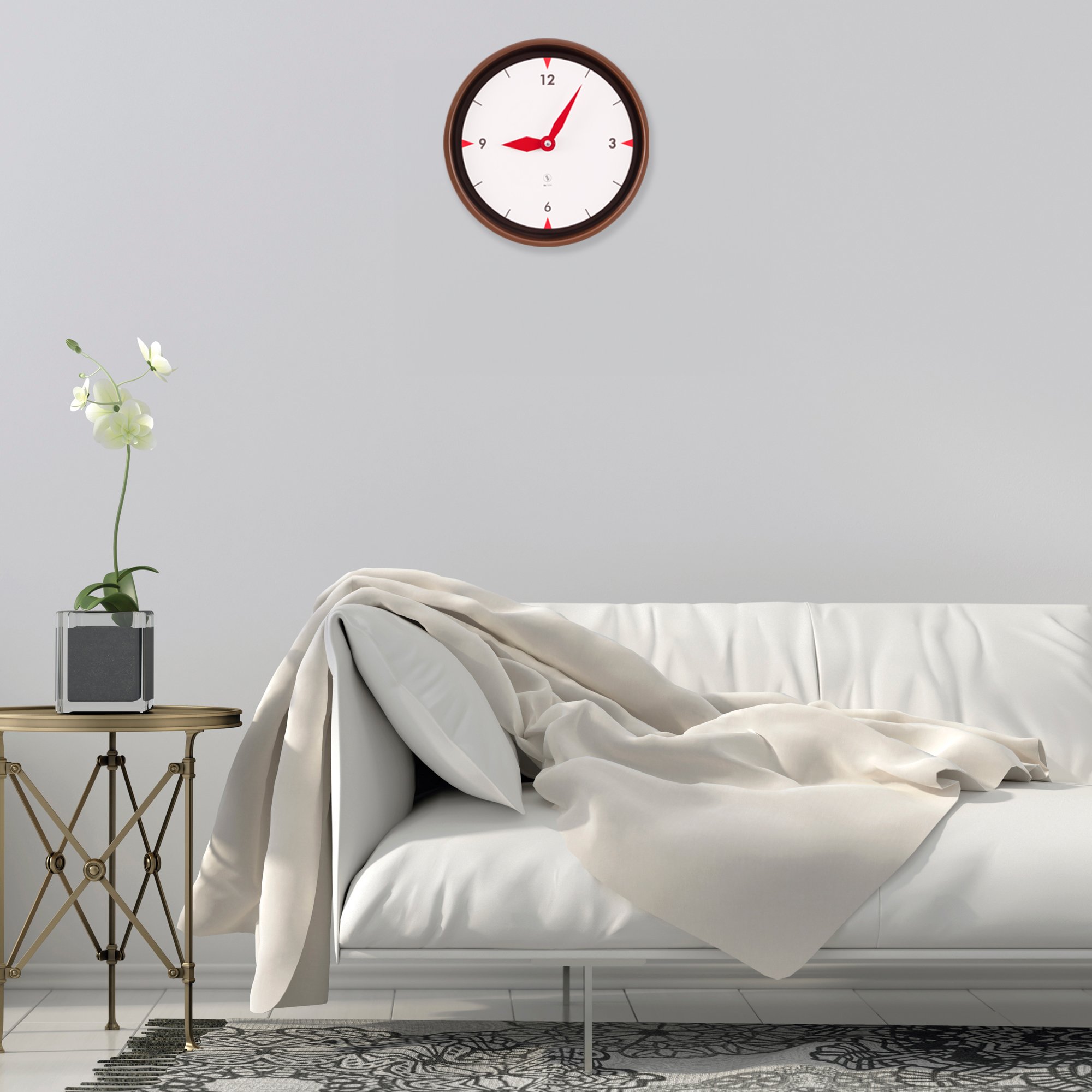 SY Time Iasos 40 CM Wall Clock - 6013 Patented Magnetic Dial System, Adjustable Hands, Fiberglass and Aluminum Design