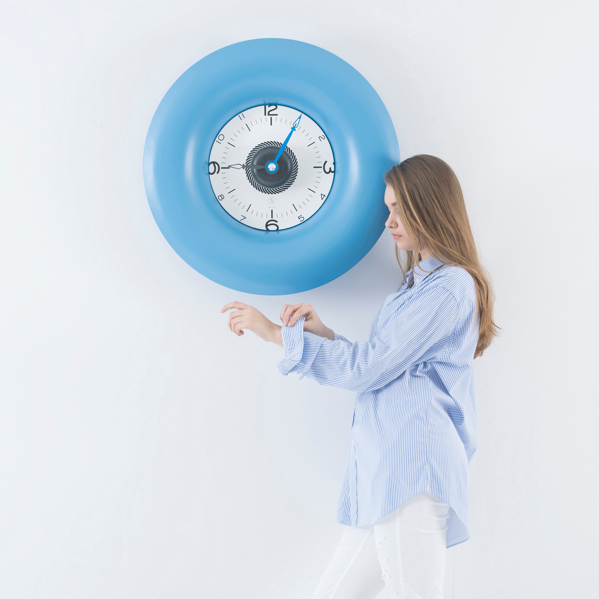 SY Time Datça 70 CM Duvar Saati - 6594 Patentli Manyetik Kadran Sistemi, Ayarlanabilir Kollar, Fiberglas ve Alüminyum Tasarım