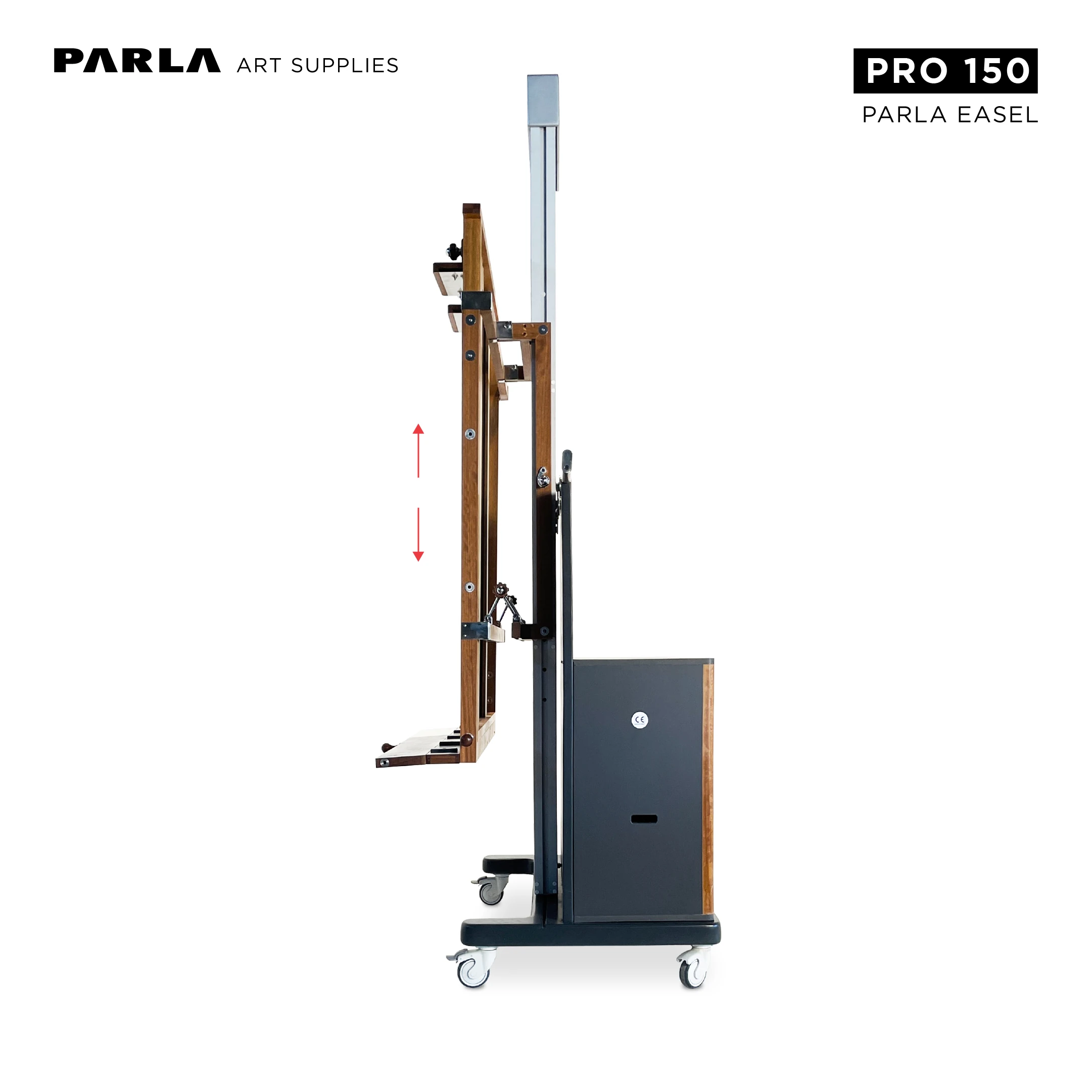 Pro Series Easel 150: Professional Iroko Wooden Portable Special Design Easel Stand for Artists and Museums