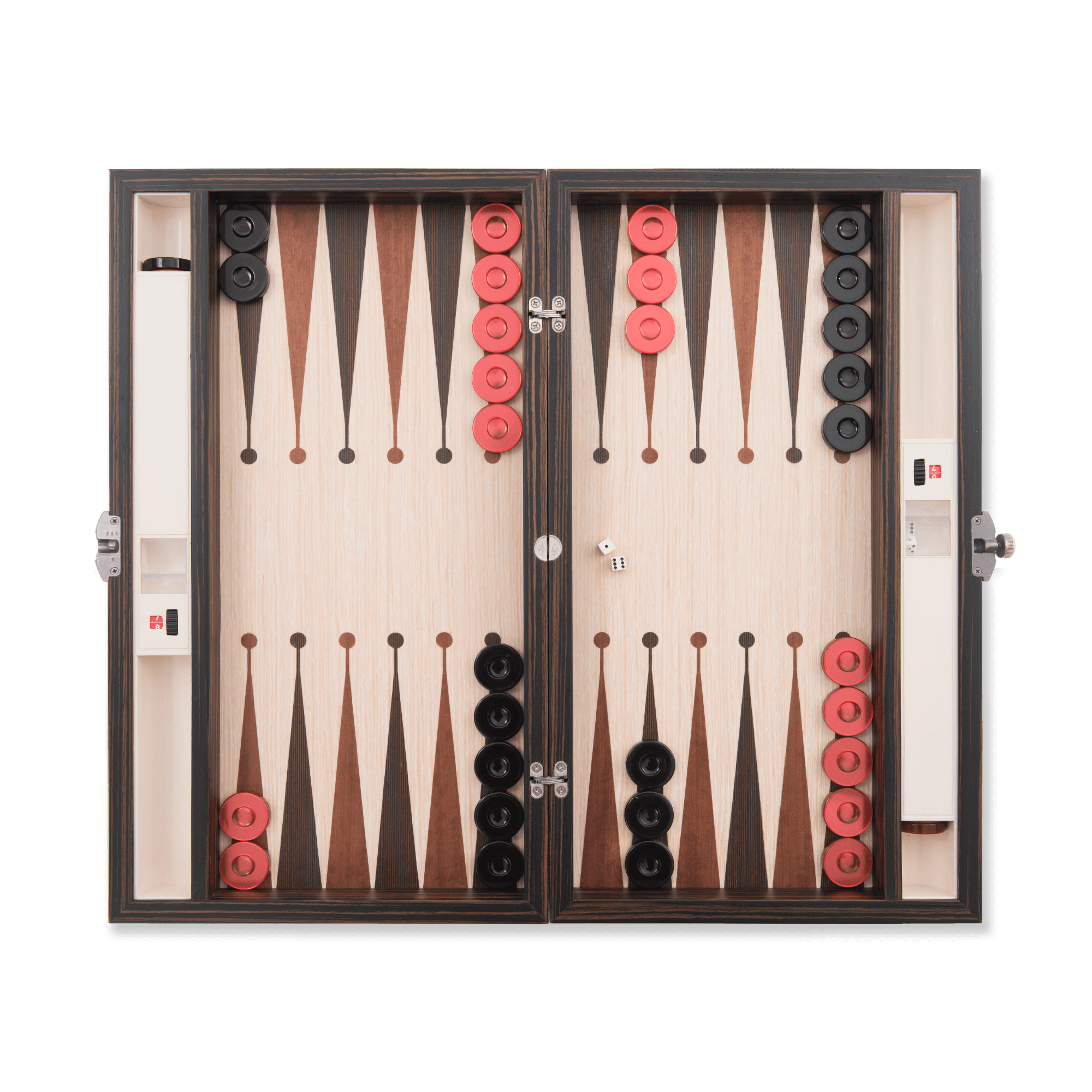 Era Backgammon 35 Handmade Backgammon Set - Personalized Premium with Ultramarine Leather, Custom Name and Logo, High Quality Wooden Board - 107