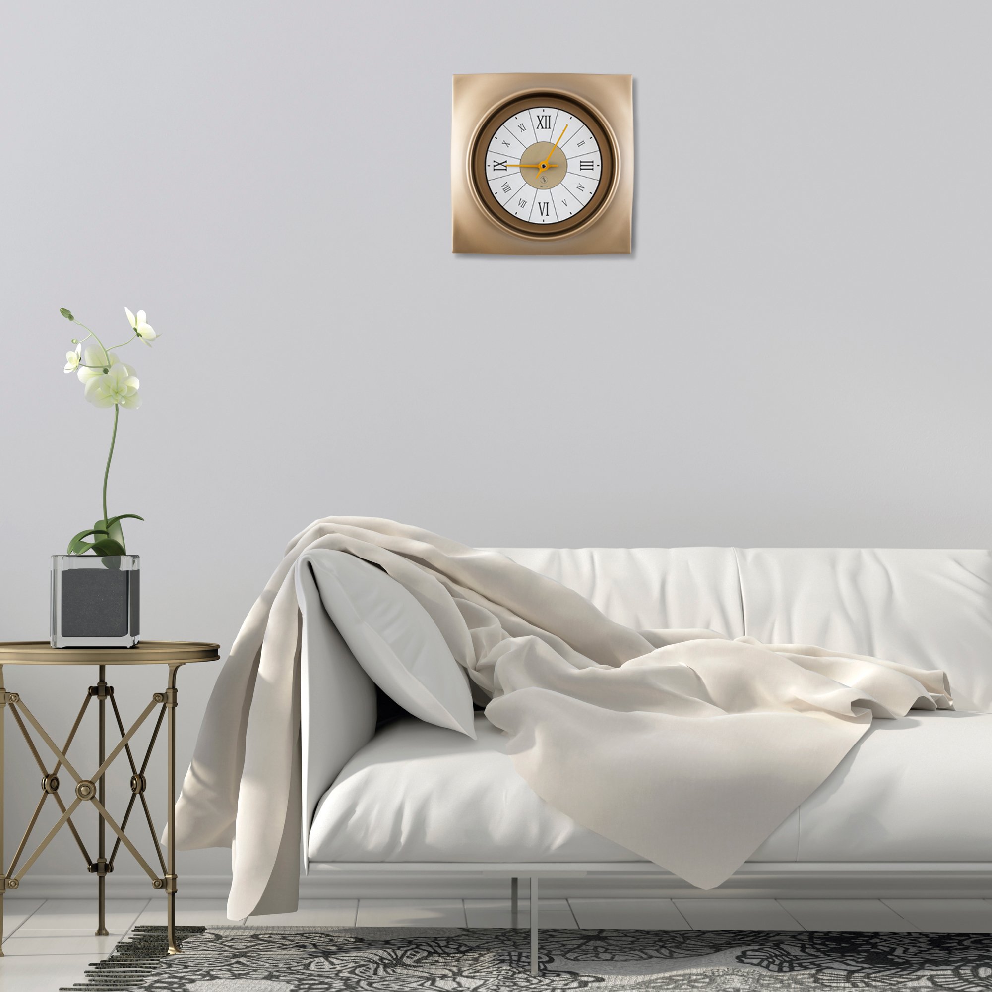 SY Time Avşa 40 CM Wall Clock Patented Magnetic Dial System, Adjustable Hands, Fiberglass and Aluminum Design