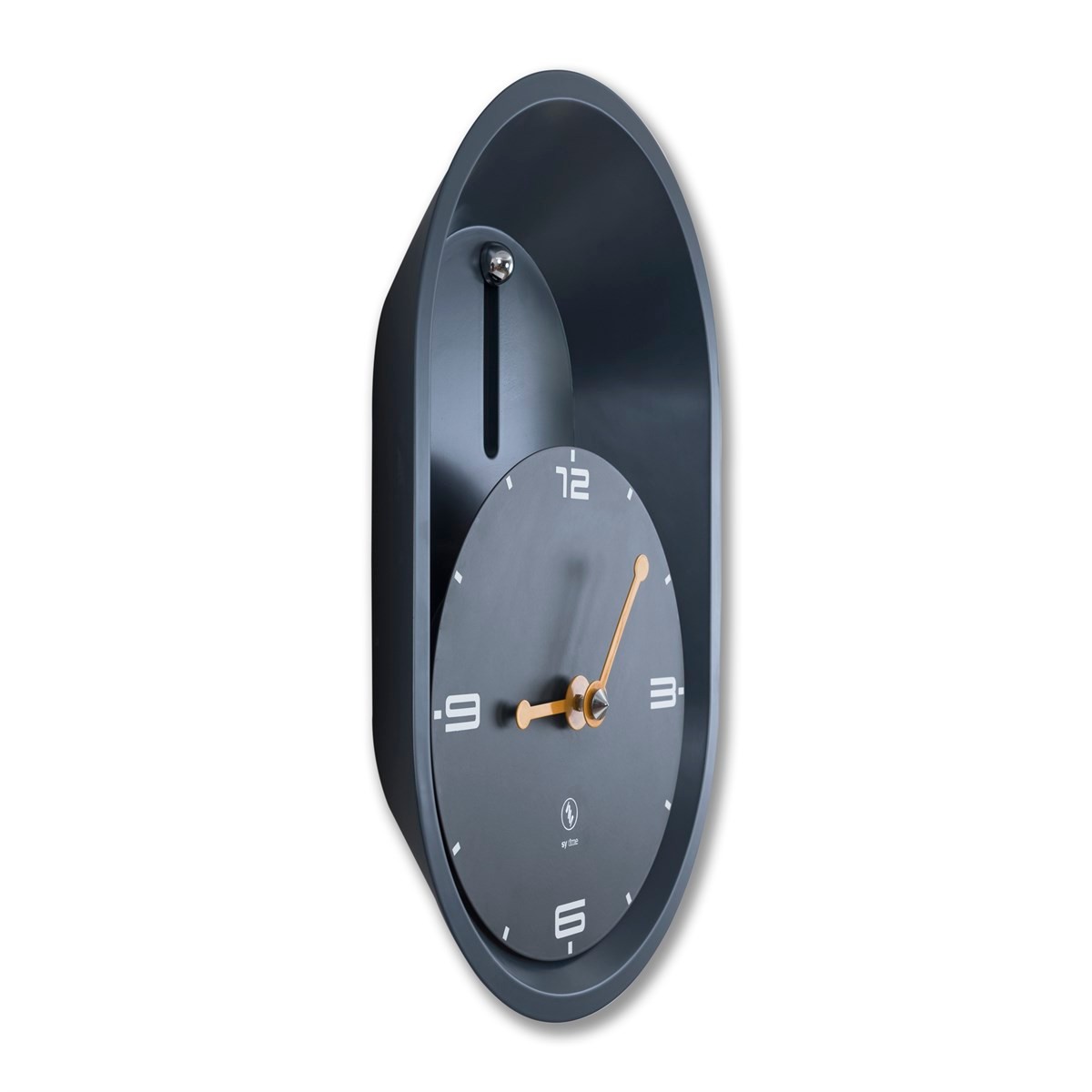 SY Time Aspendos 40 CM Wall Clock - 7829 Patented Magnetic Dial System, Adjustable Hands, Fiberglass and Aluminum Design