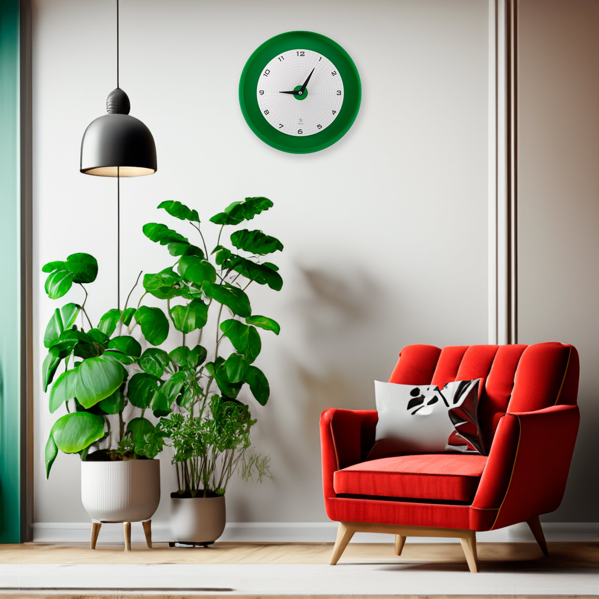 SY Time Adrasan 50 CM Duvar Saati - 7300 Patentli Manyetik Kadran Sistemi, Ayarlanabilir Kollar, Fiberglas ve Alüminyum Tasarım