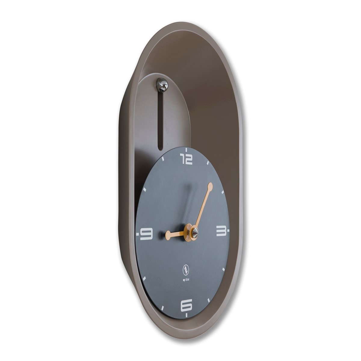 SY Time Aspendos 40 CM Wall Clock - 7850 Patented Magnetic Dial System, Adjustable Hands, Fiberglass and Aluminum Design