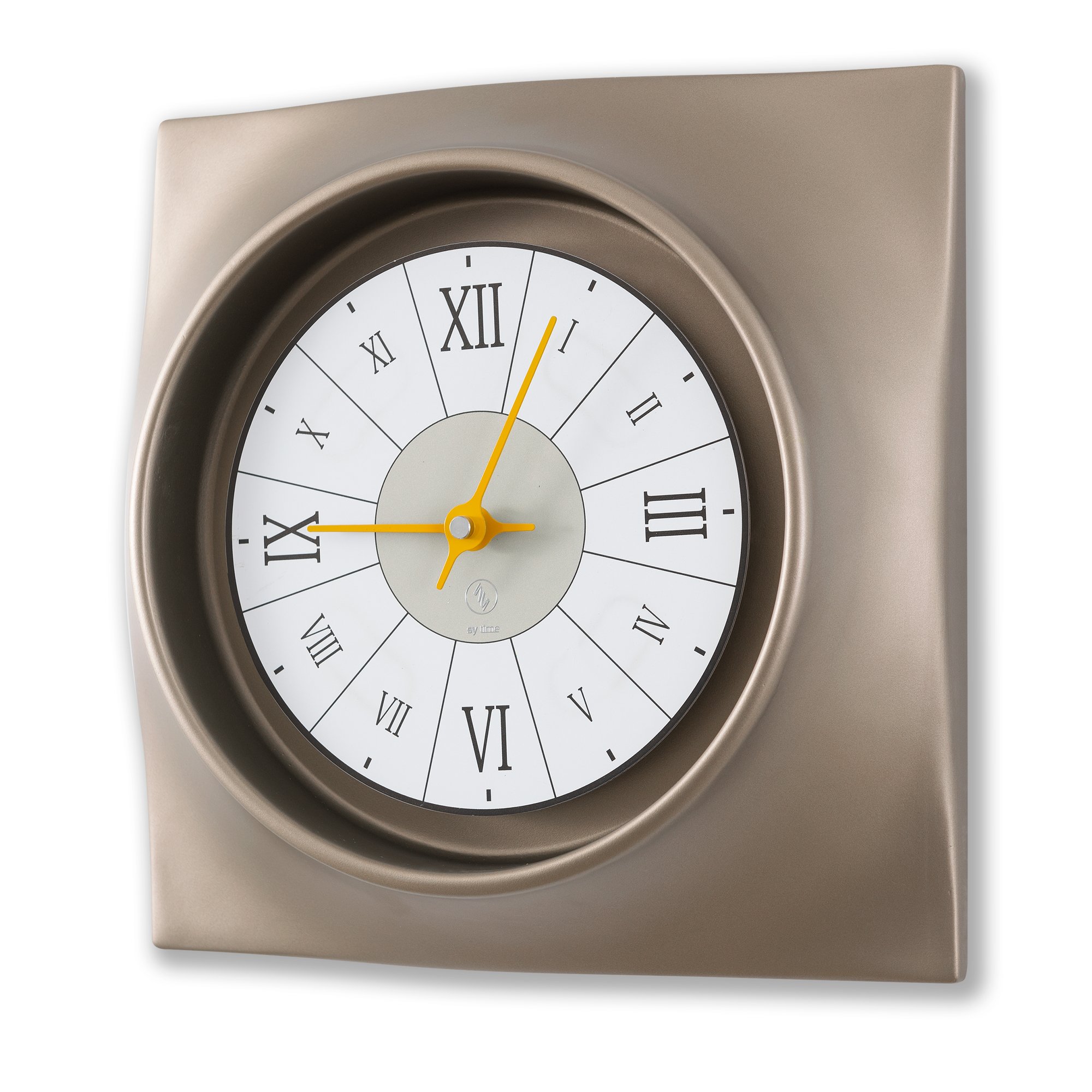 SY Time Avşa 40 CM Wall Clock Patented Magnetic Dial System, Adjustable Hands, Fiberglass and Aluminum Design