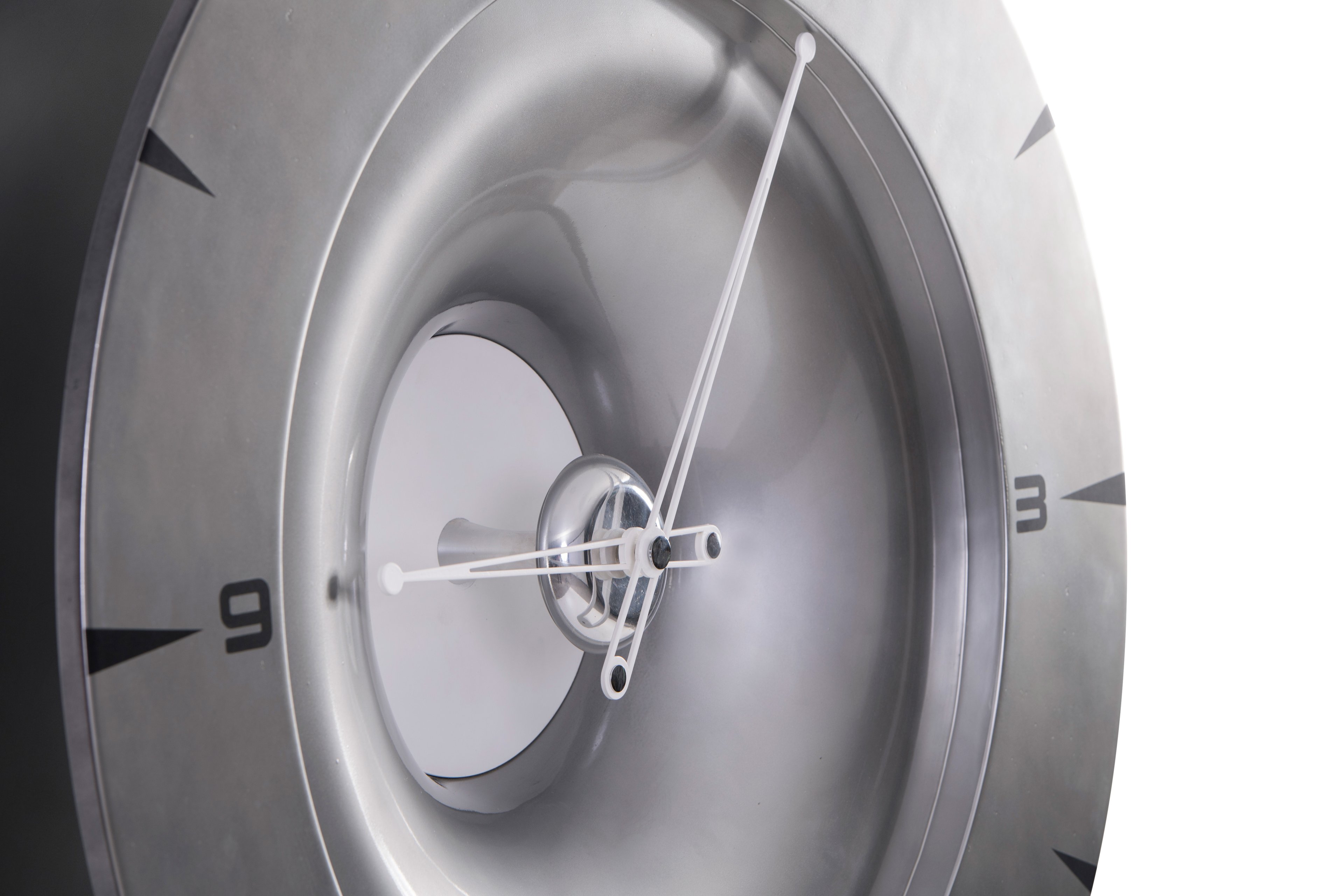 SY Time Efes 100 CM Wall Clock - 9878 Patented Magnetic Dial System, Adjustable Hands, Fiberglass and Aluminum Design