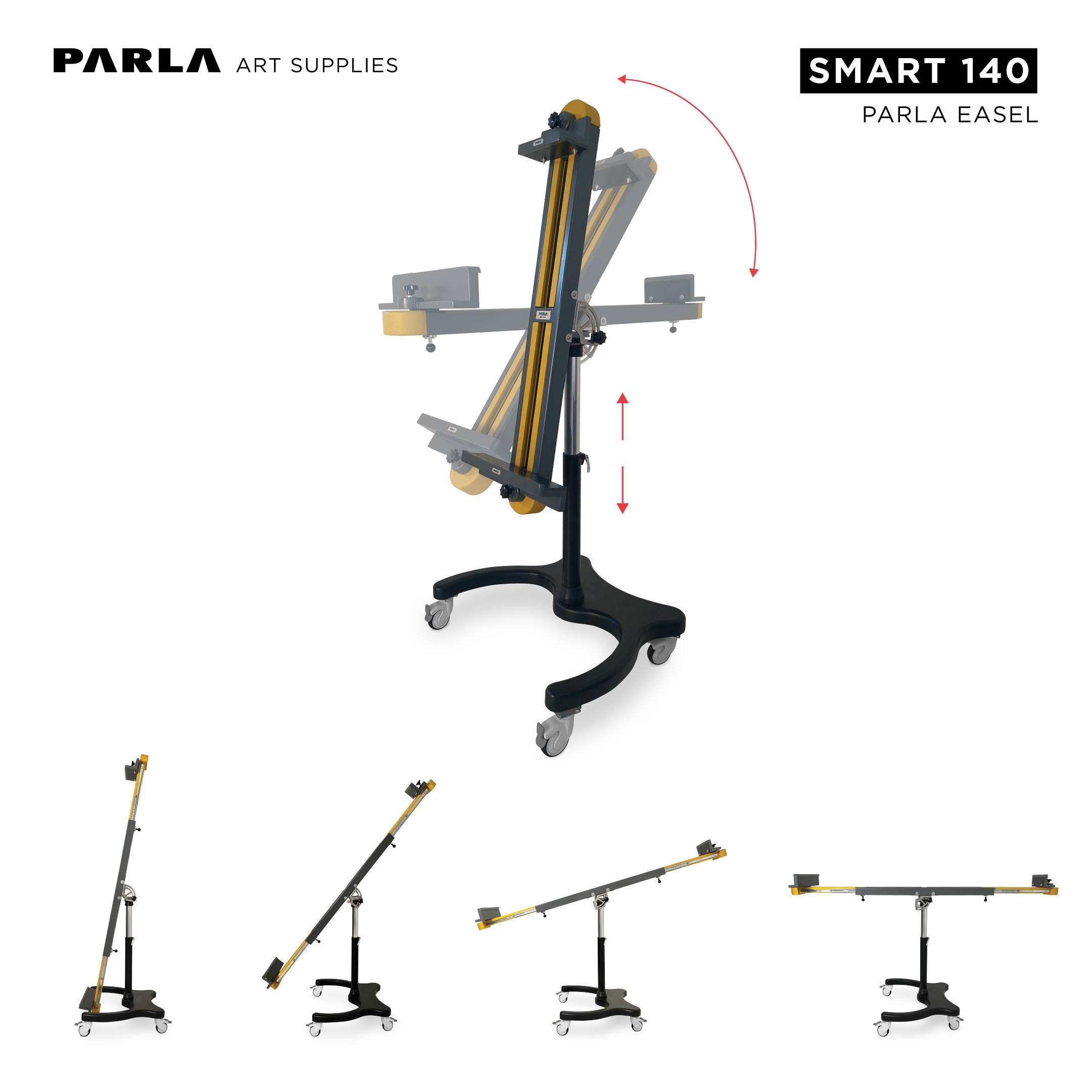 Smart Series Easel 140: Professional Portable Special Design Easel Stand for Artists and Museums