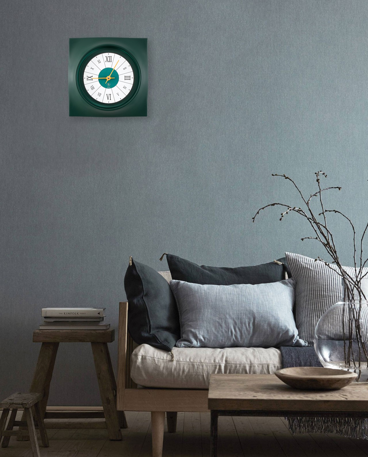SY Time Avşa 40 CM Wall Clock Patented Magnetic Dial System, Adjustable Hands, Fiberglass and Aluminum Design