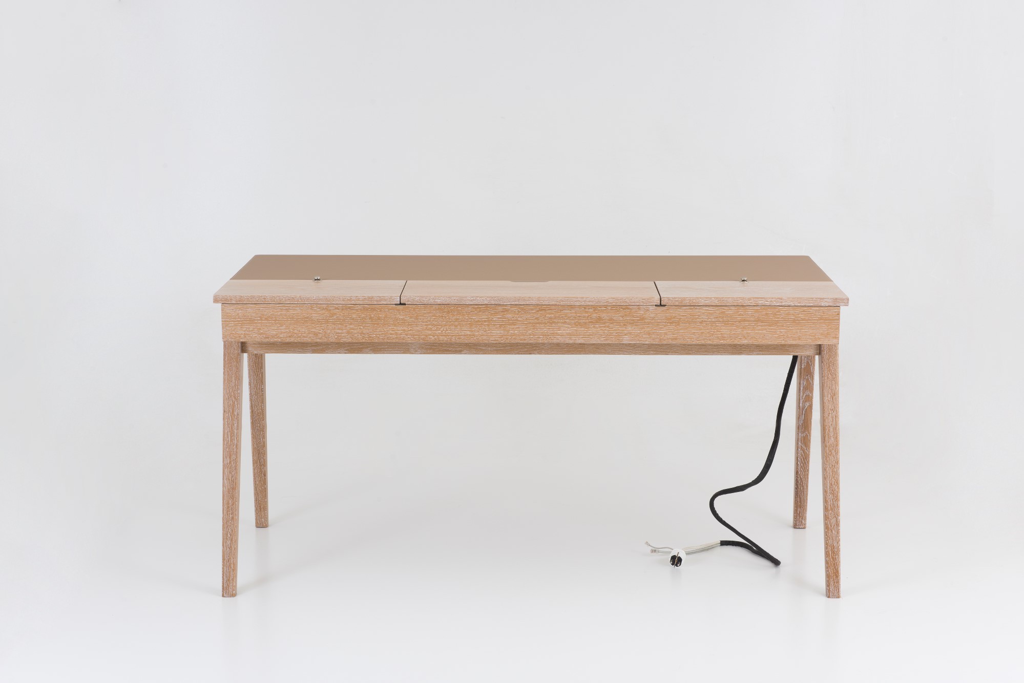 Picta : Study Desk 150 CM - Modern Solid Oak and Walnut Table for Office, Study Room or Home Use