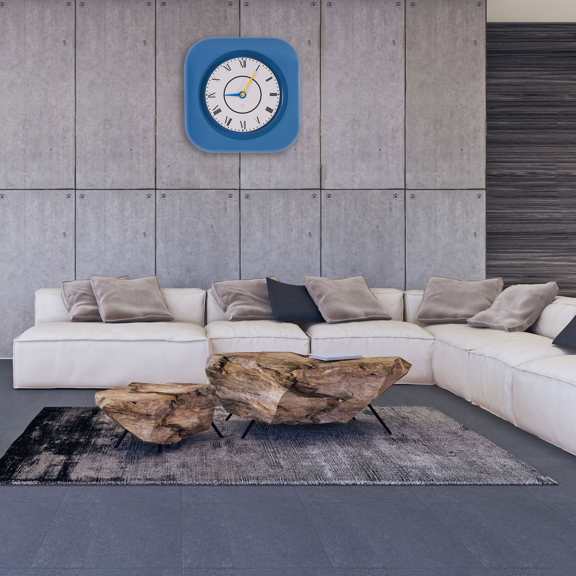 SY Time Knidos 80 CM Duvar Saati - 7201 Patentli Manyetik Kadran Sistemi, Ayarlanabilir Kollar, Fiberglas ve Alüminyum Tasarım