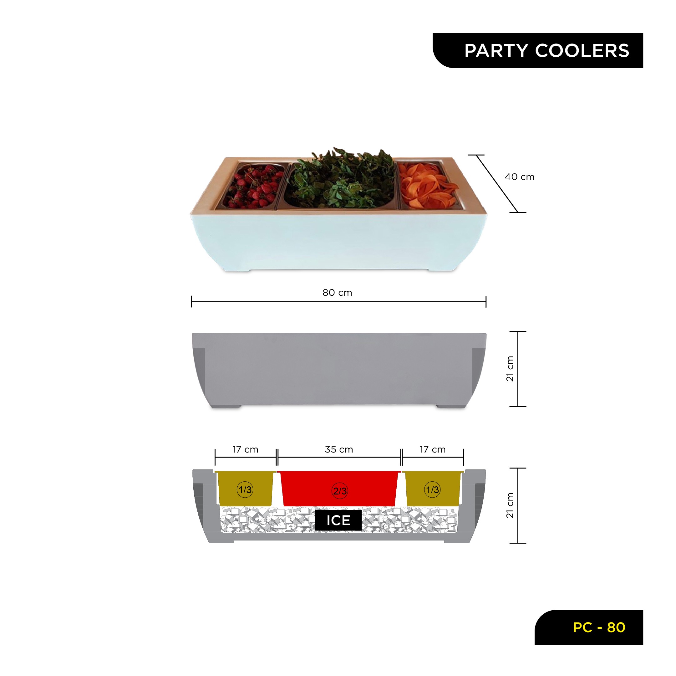 Party Coolers for Outdoor Events - PC-80