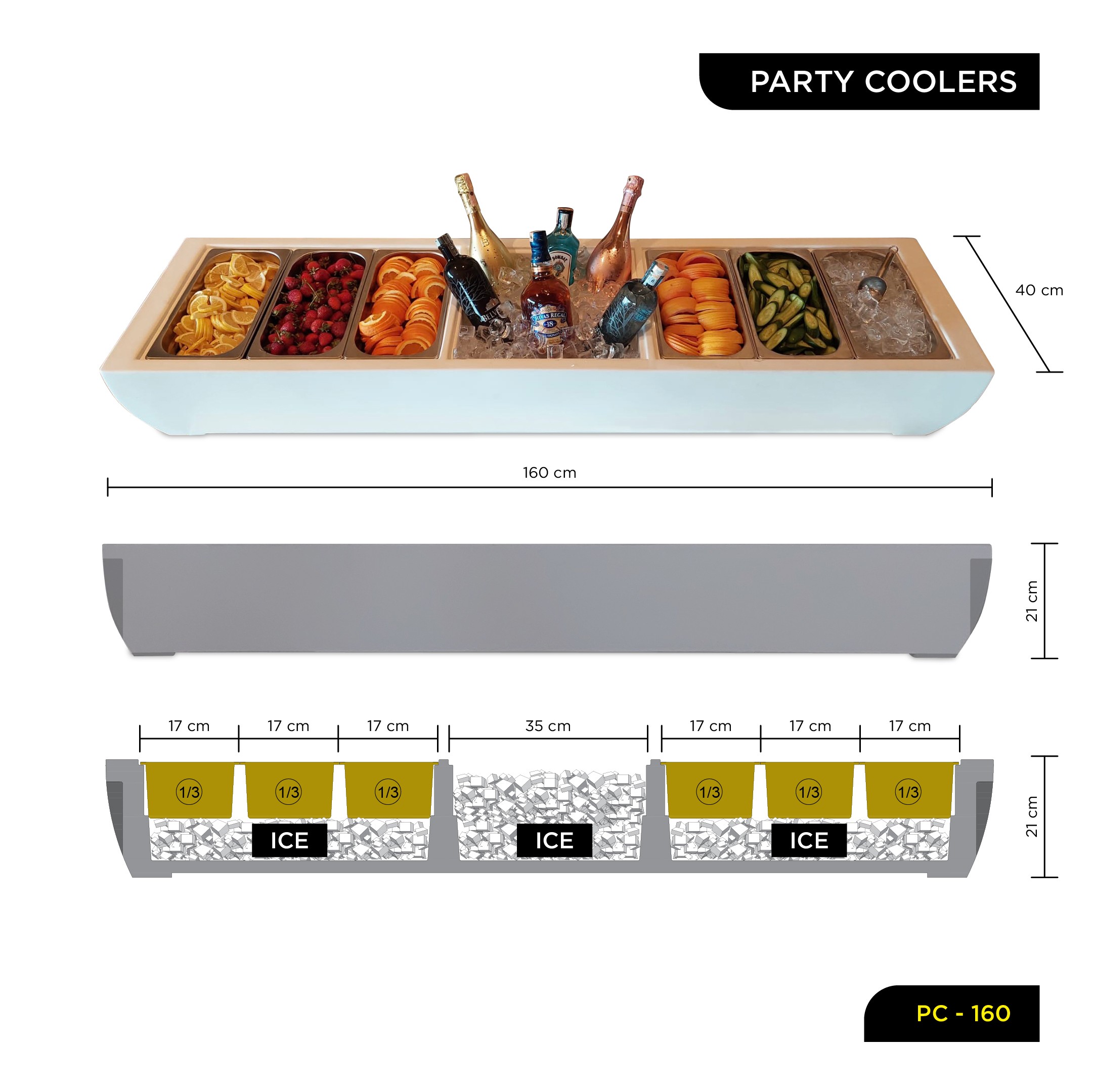 Party Coolers for Outdoor Events - PC-160