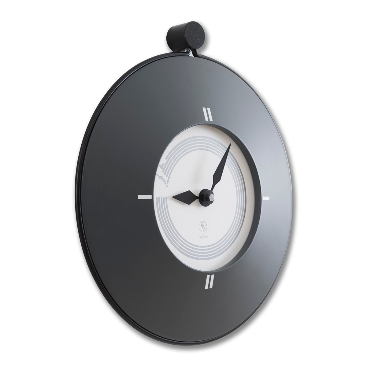 Sy Time Adalya 40 CM Wall Clock - 9212 Patented Magnetic Dial System, Adjustable Hands, Fiberglass and Aluminum Design