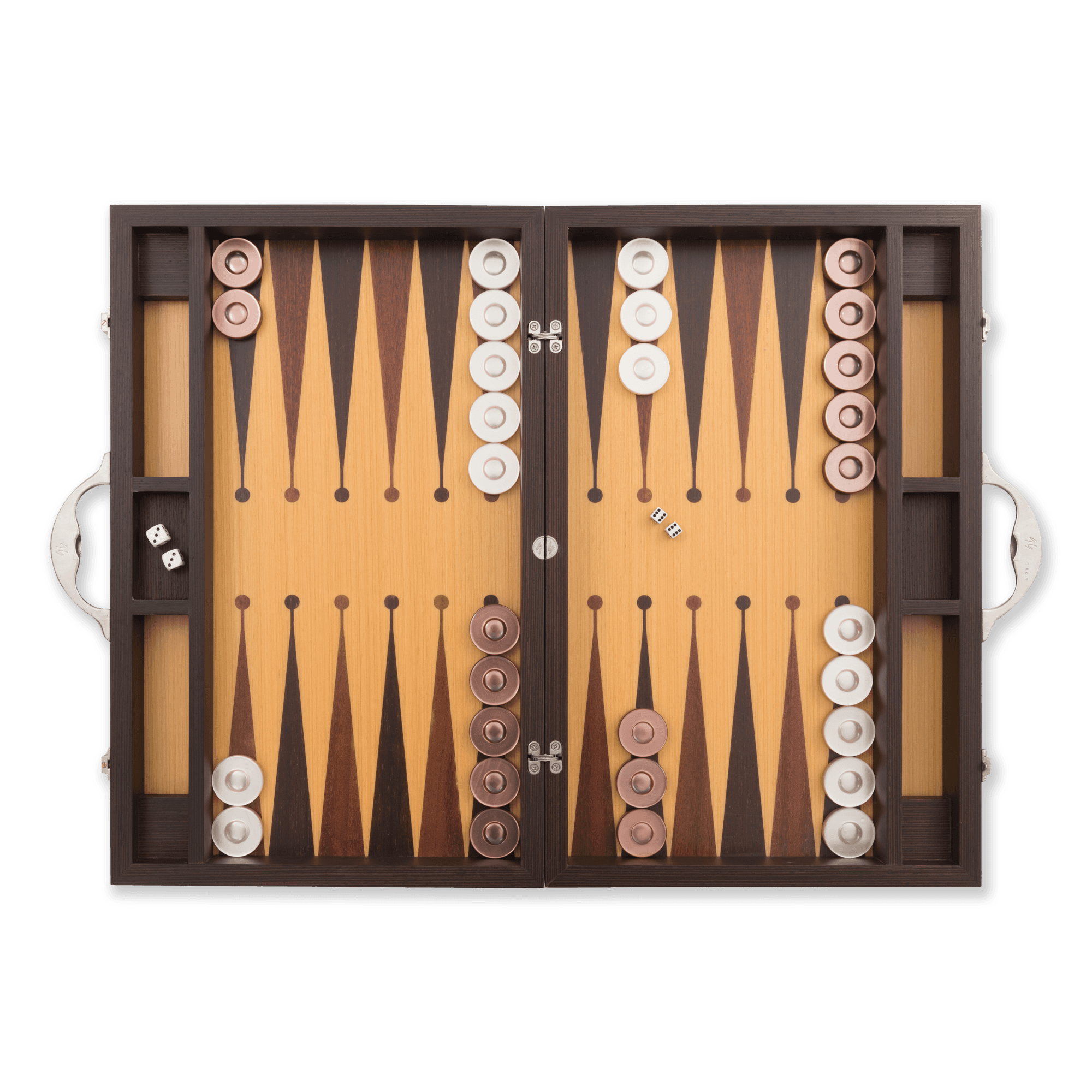 Era Backgammon 40 Handmade Backgammon Set - Personalized Premium with Ultramarine Leather, Custom Name and Logo, High Quality Wooden Board - 435