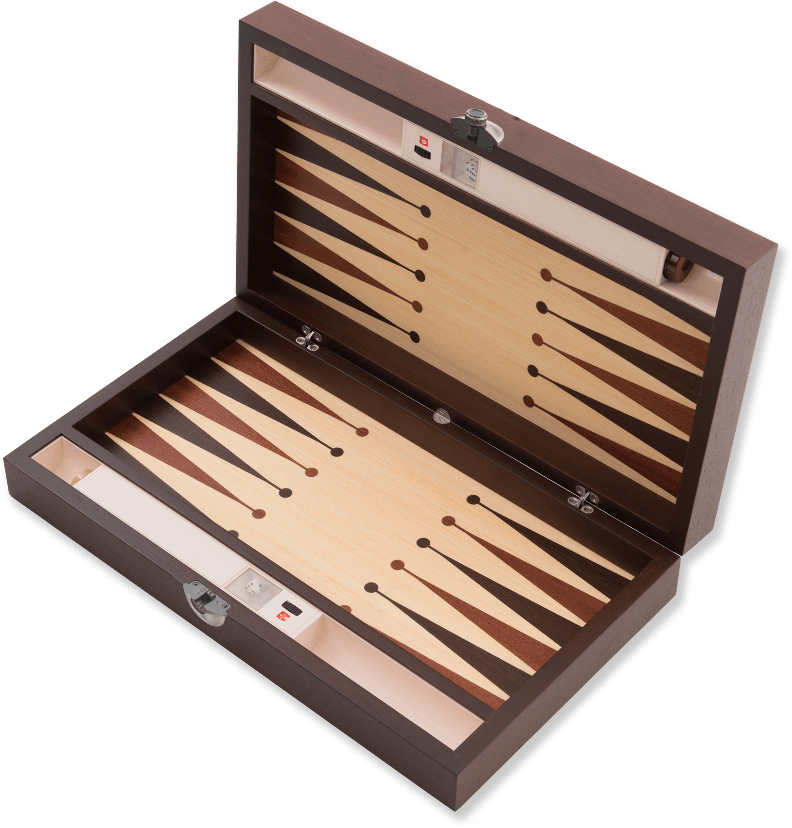 Era Backgammon 35 Handmade Backgammon Set - Personalized Premium with Ultramarine Leather, Custom Name and Logo, High Quality Wooden Board