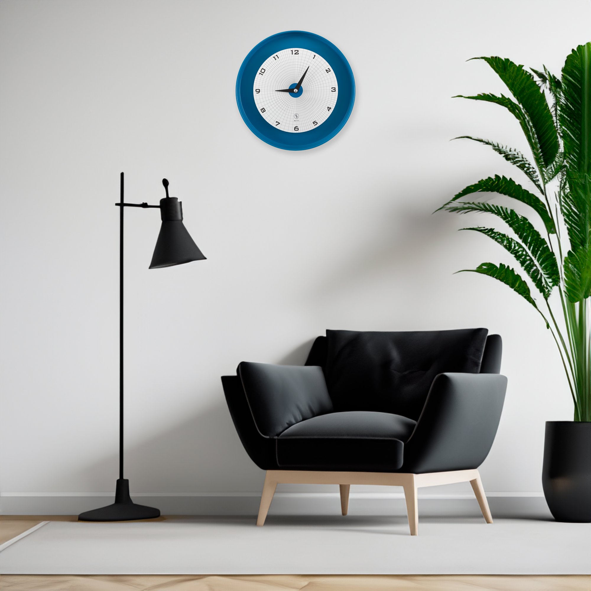 SY Time Adrasan 50 CM Duvar Saati - 7294 Patentli Manyetik Kadran Sistemi, Ayarlanabilir Kollar, Fiberglas ve Alüminyum Tasarım