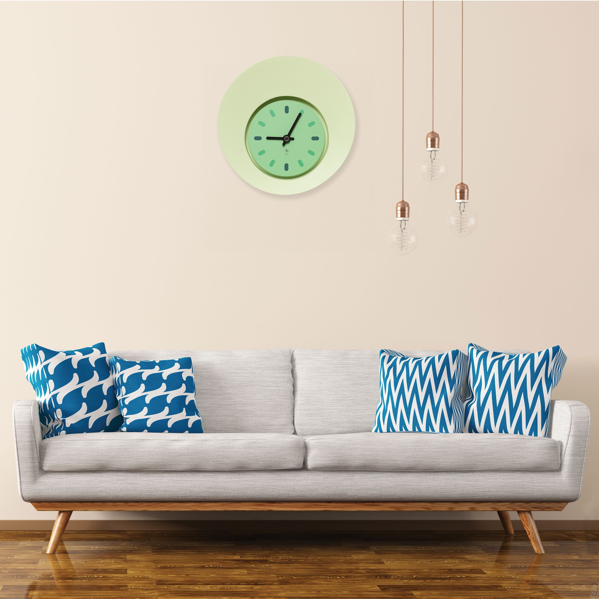 SY Time Troya 50 CM Wall Clock - 9496 Patented Magnetic Dial System, Adjustable Hands, Fiberglass and Aluminum Design